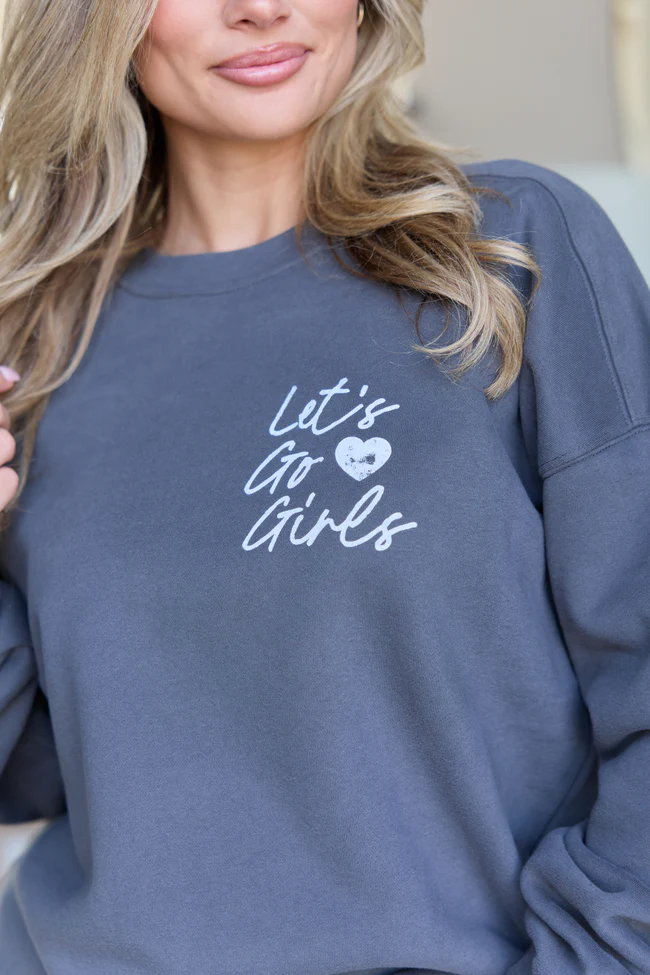 Lucky Cowgirl Dark Grey Graphic Sweatshirt