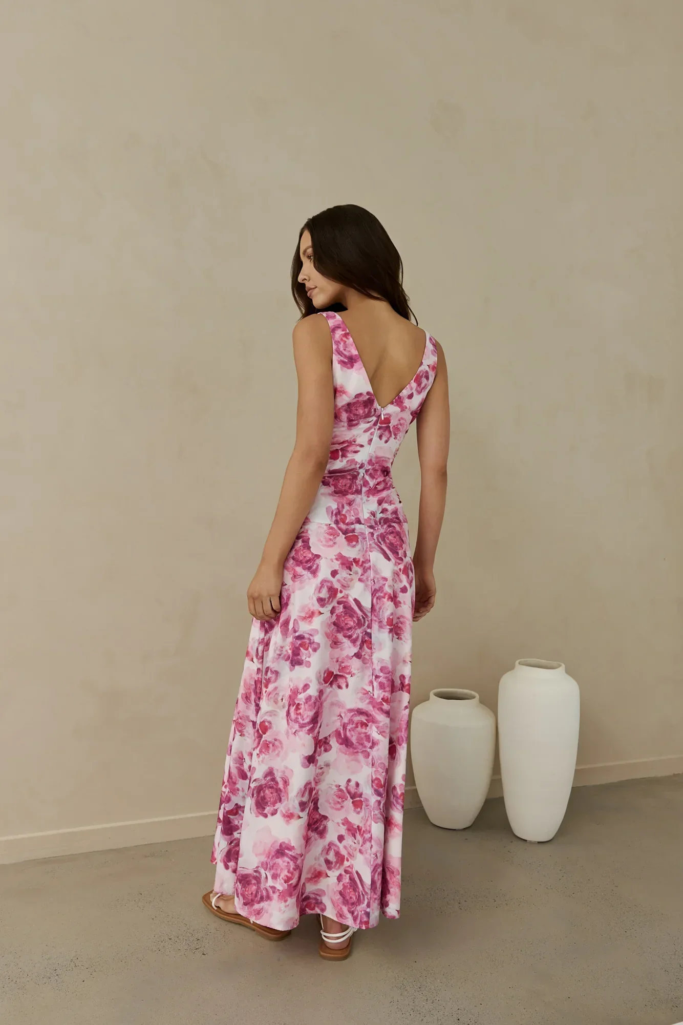 Sunset Palette Maxi Dress Pink