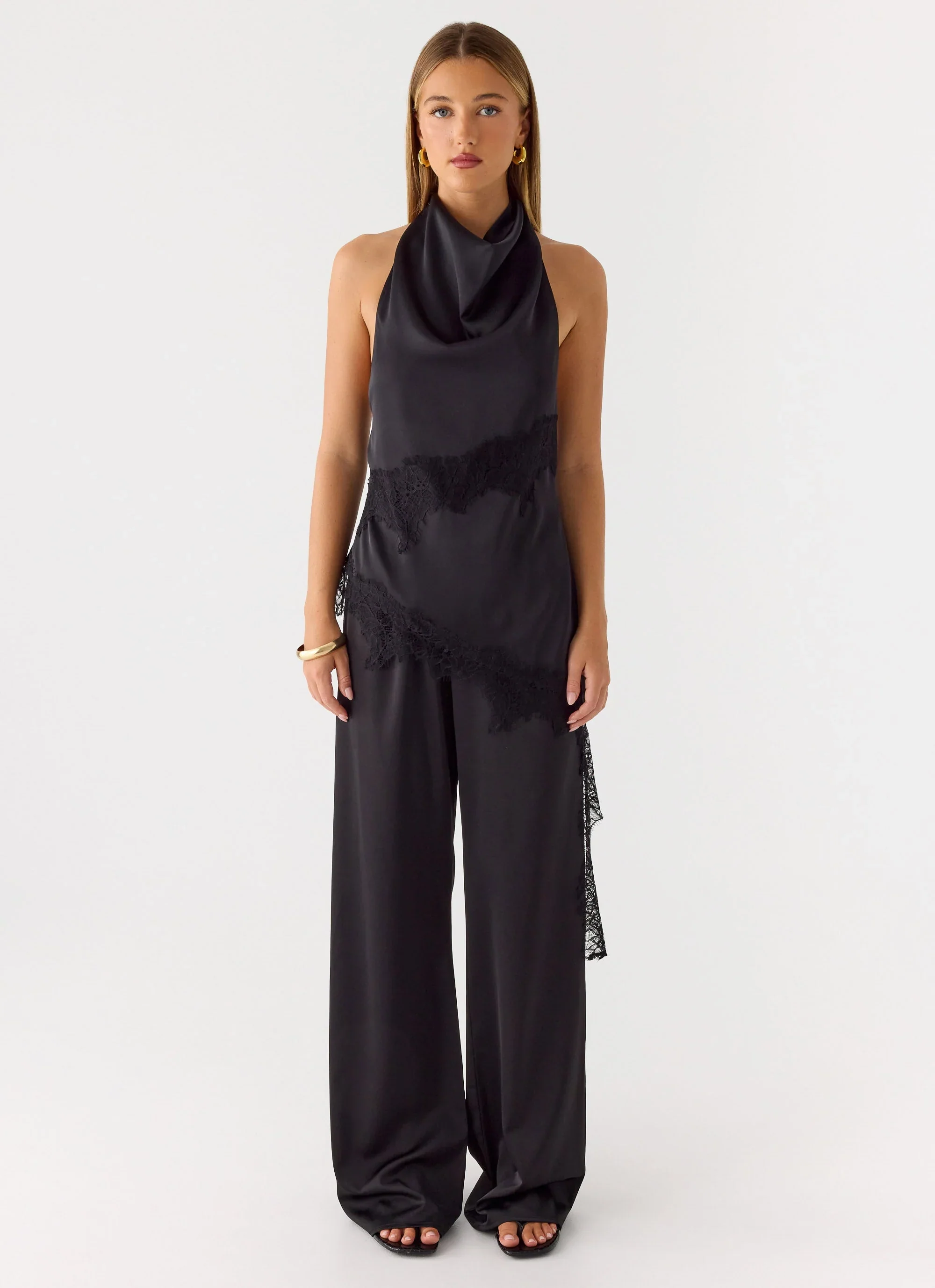 Emilee Cowl Top - Black