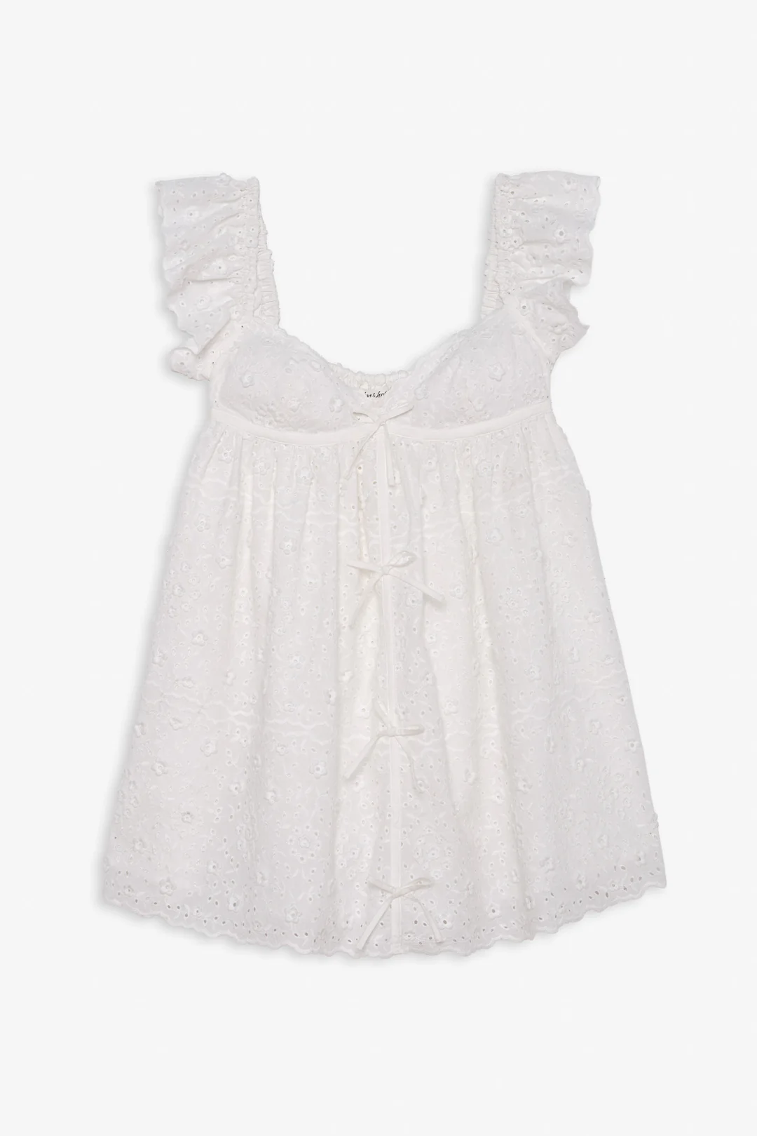 Laura Eyelet Mini Dress - luluinthesky