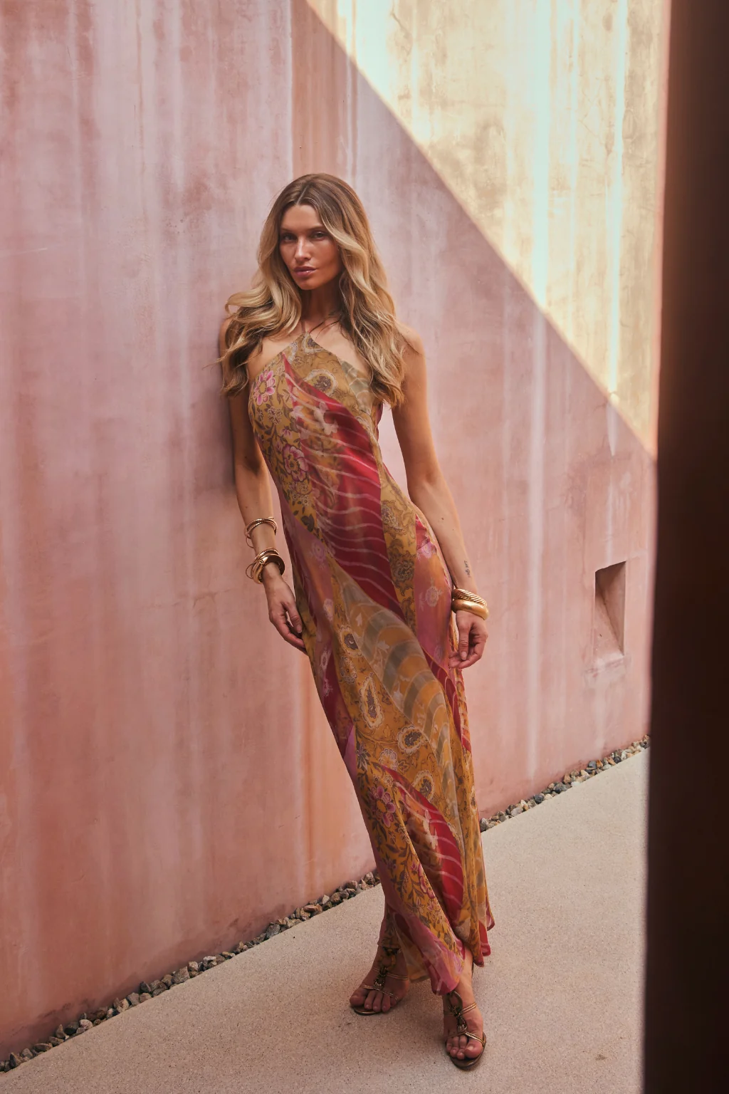 Isabella Patchwork Maxi Dress