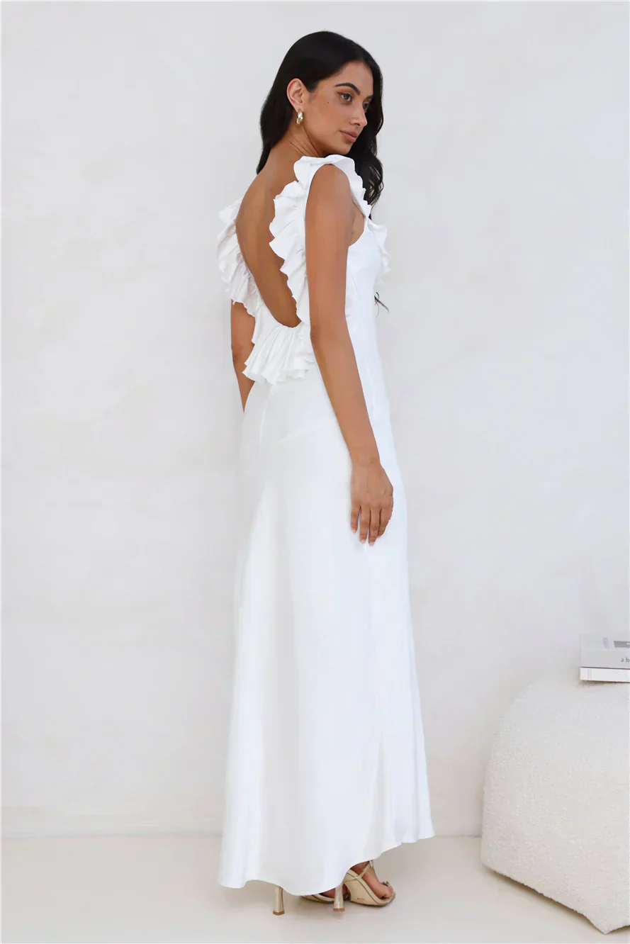 Chasing The Spark Satin Maxi Dress