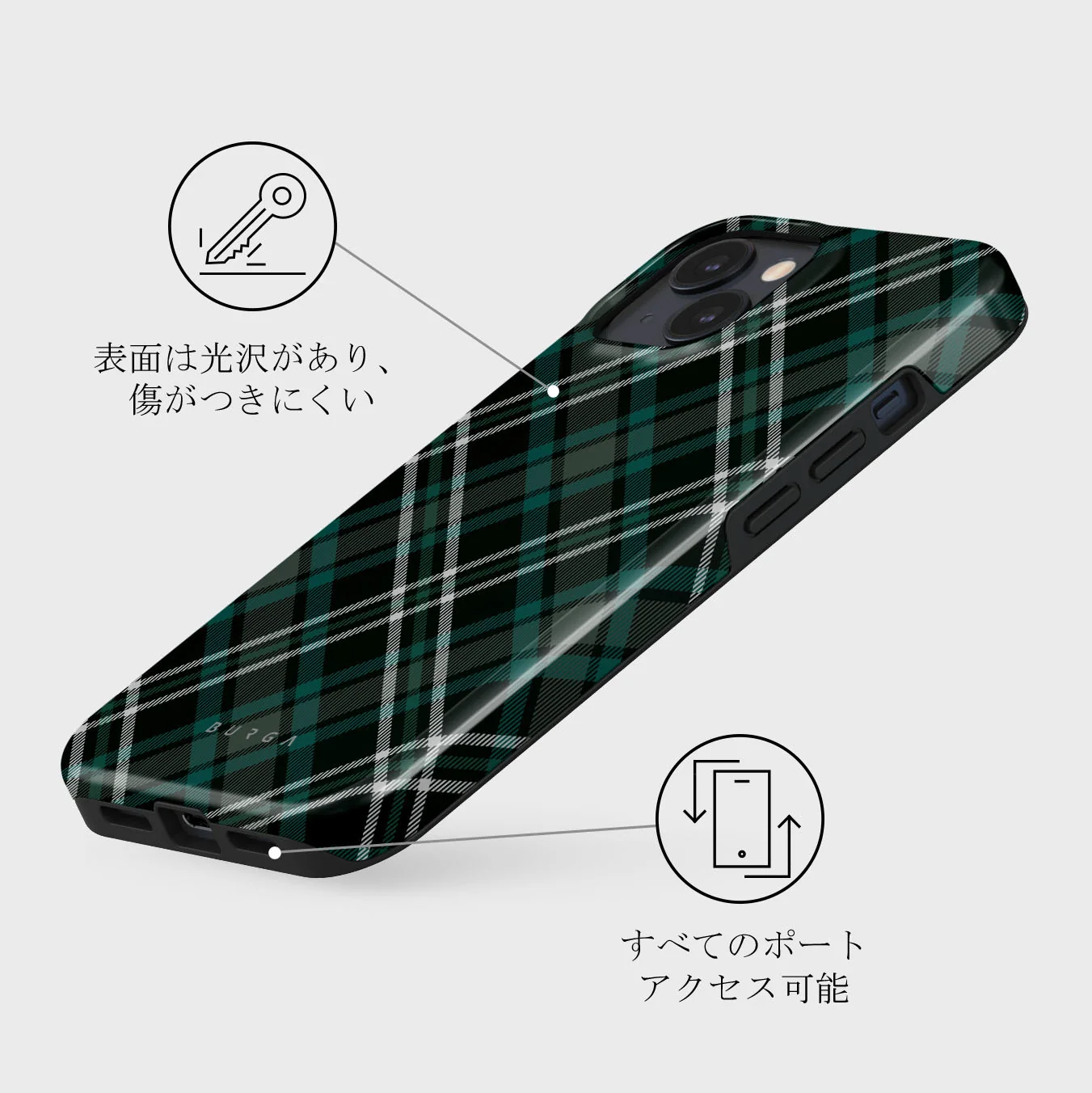 Mint Cookie - iPhone 13 Mini ケース