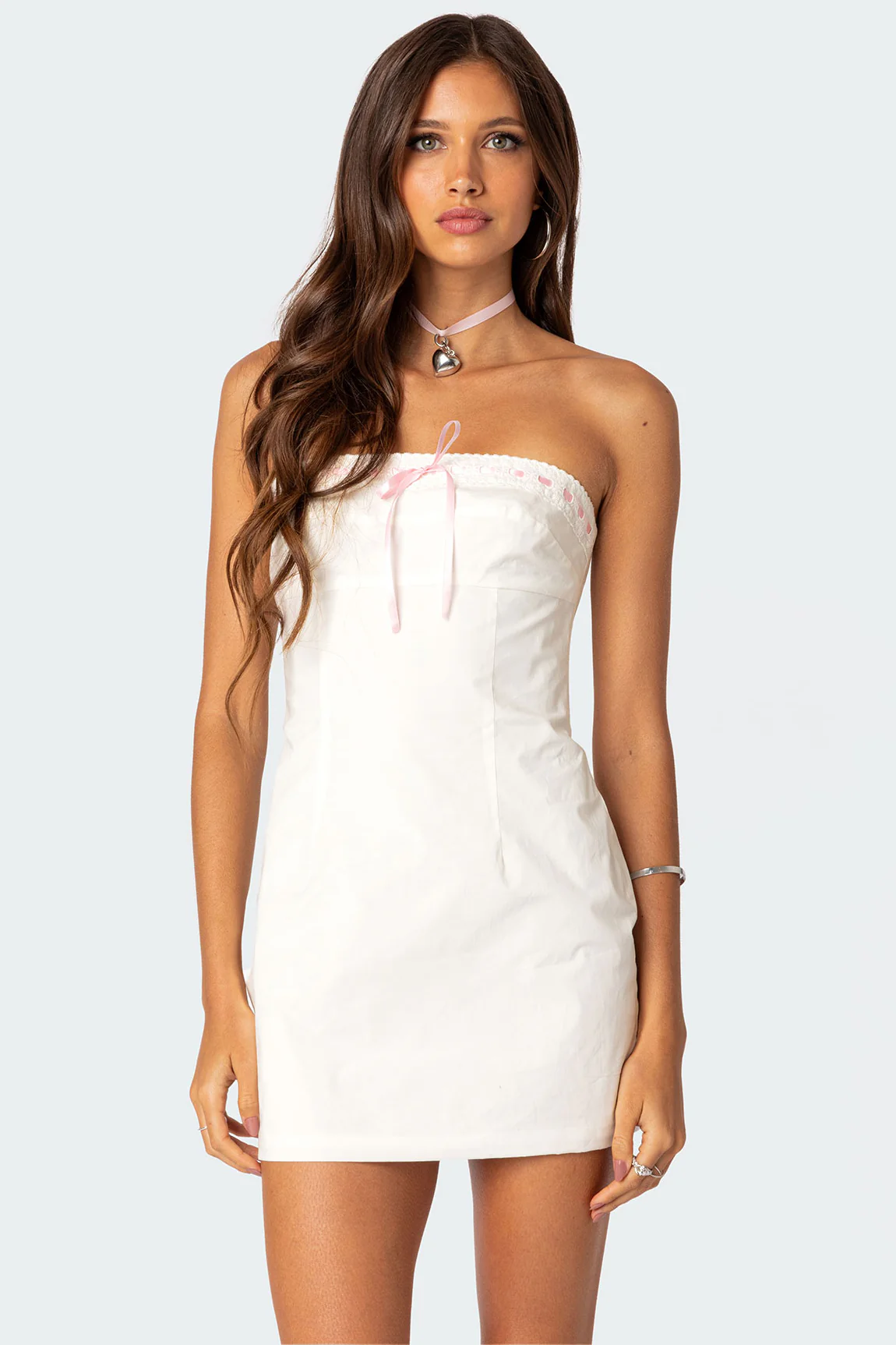 Ingrid Cut Out Bow Mini Dress