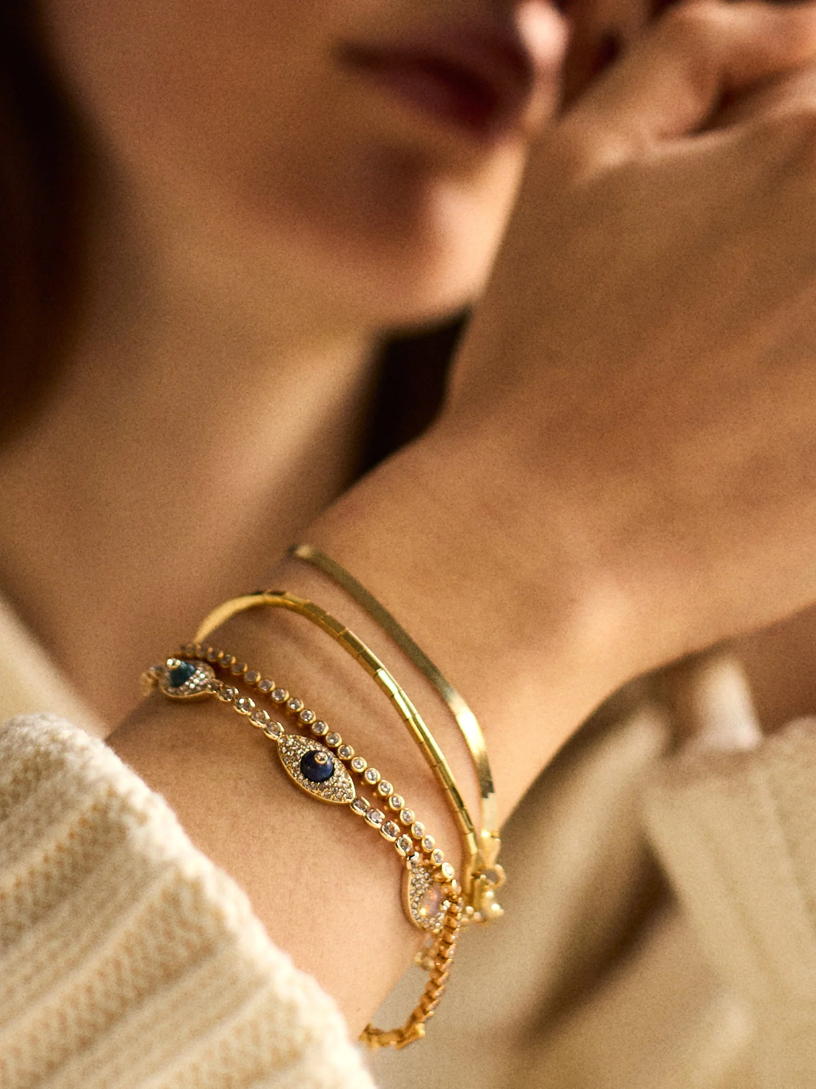 Iris Evil Eye Tennis Bracelet - Iris Evil Eye