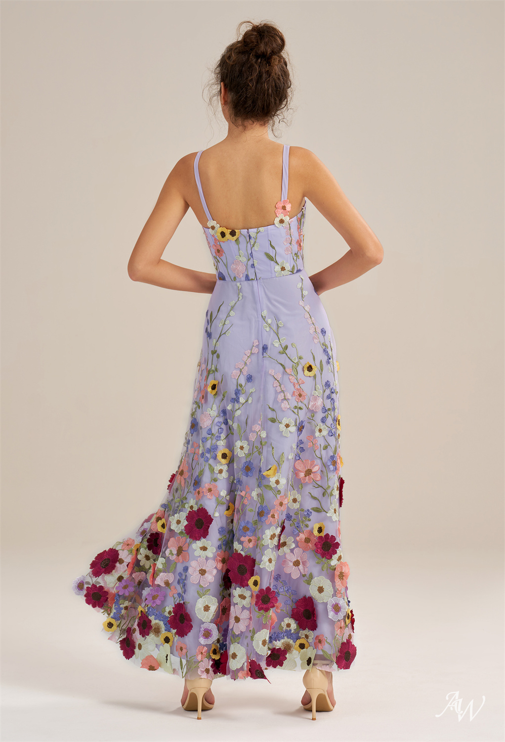 Alison A-line Tulle V-Neck Dresses