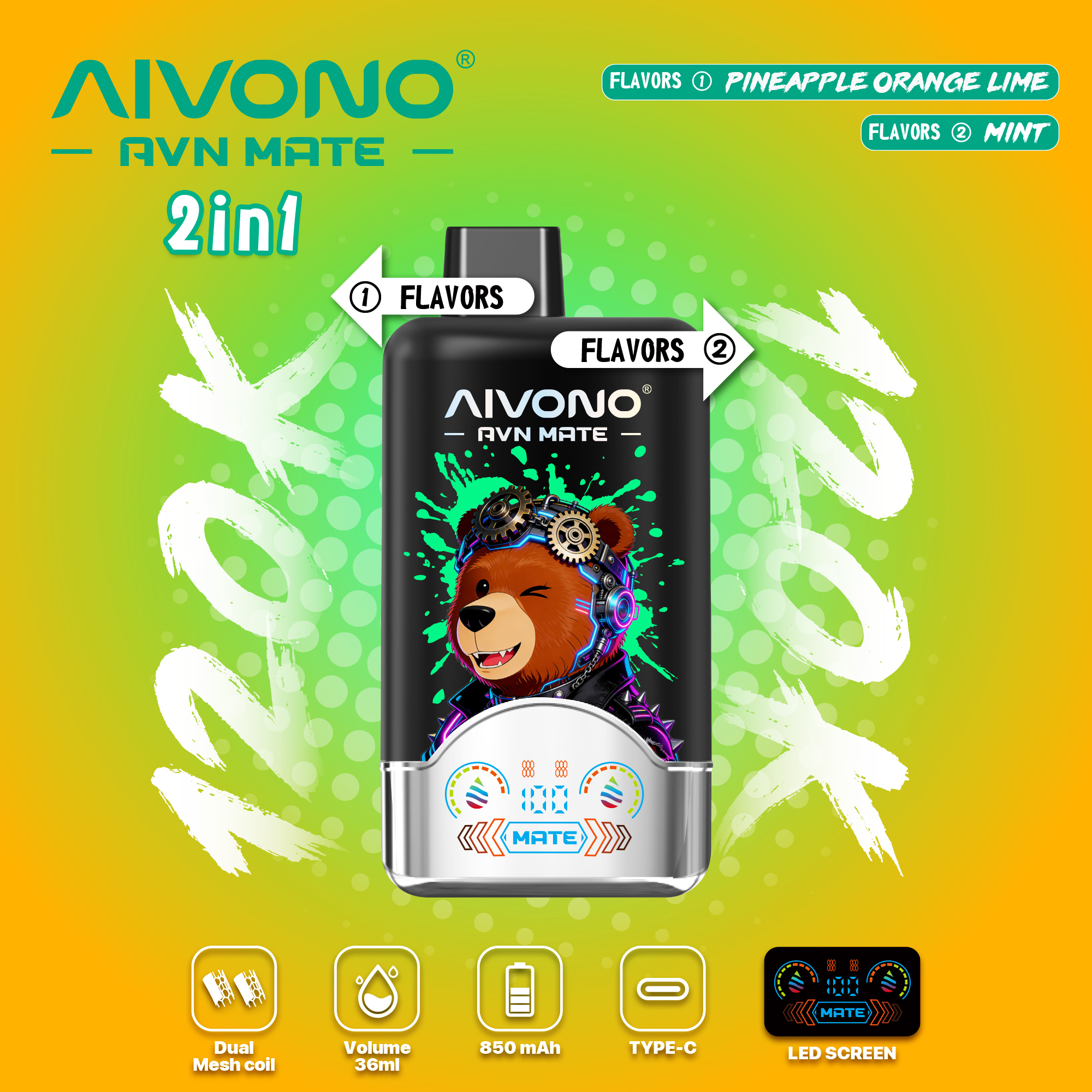 🎉NeuEingetroffen 🎉AIVONO AVN MATE 120000 PUFFS (5 % Nikotingehalt)