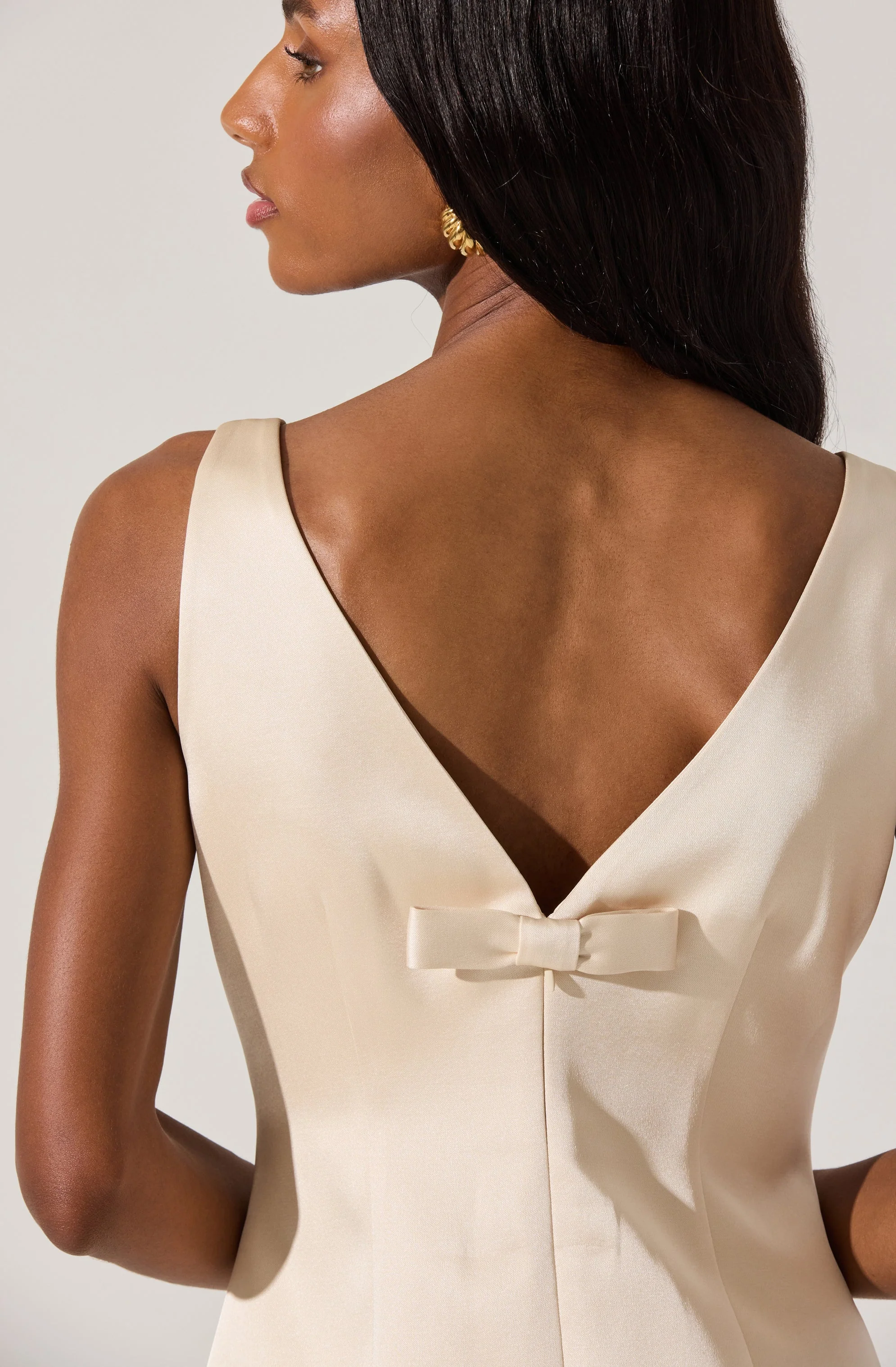 Alisanne Satin Mini Dress - luluinthesky