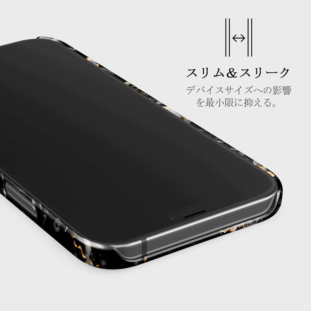 Make A Wish - Gold Marble iPhone 12 Mini ケース