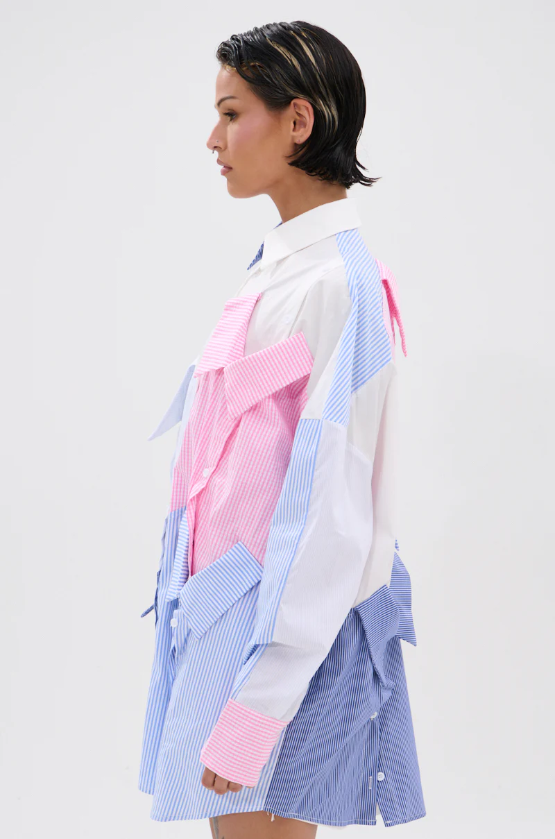 My Boyfriends Shirt Poplin Mini Dress