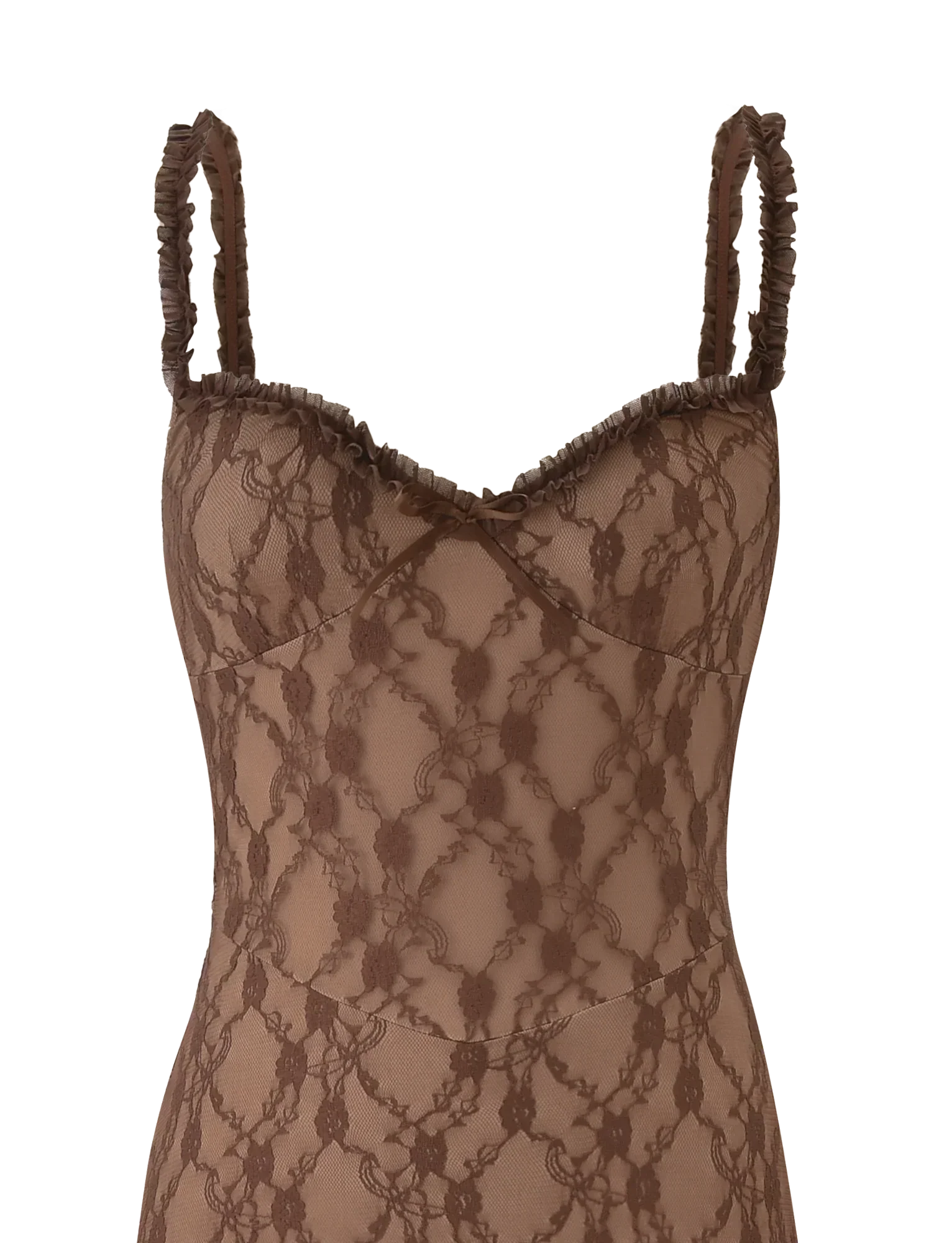 Deja Dress - Brown Lace