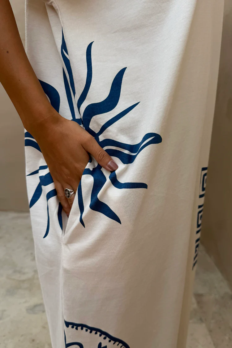 Cream Dolce Vita T-Shirt Dress