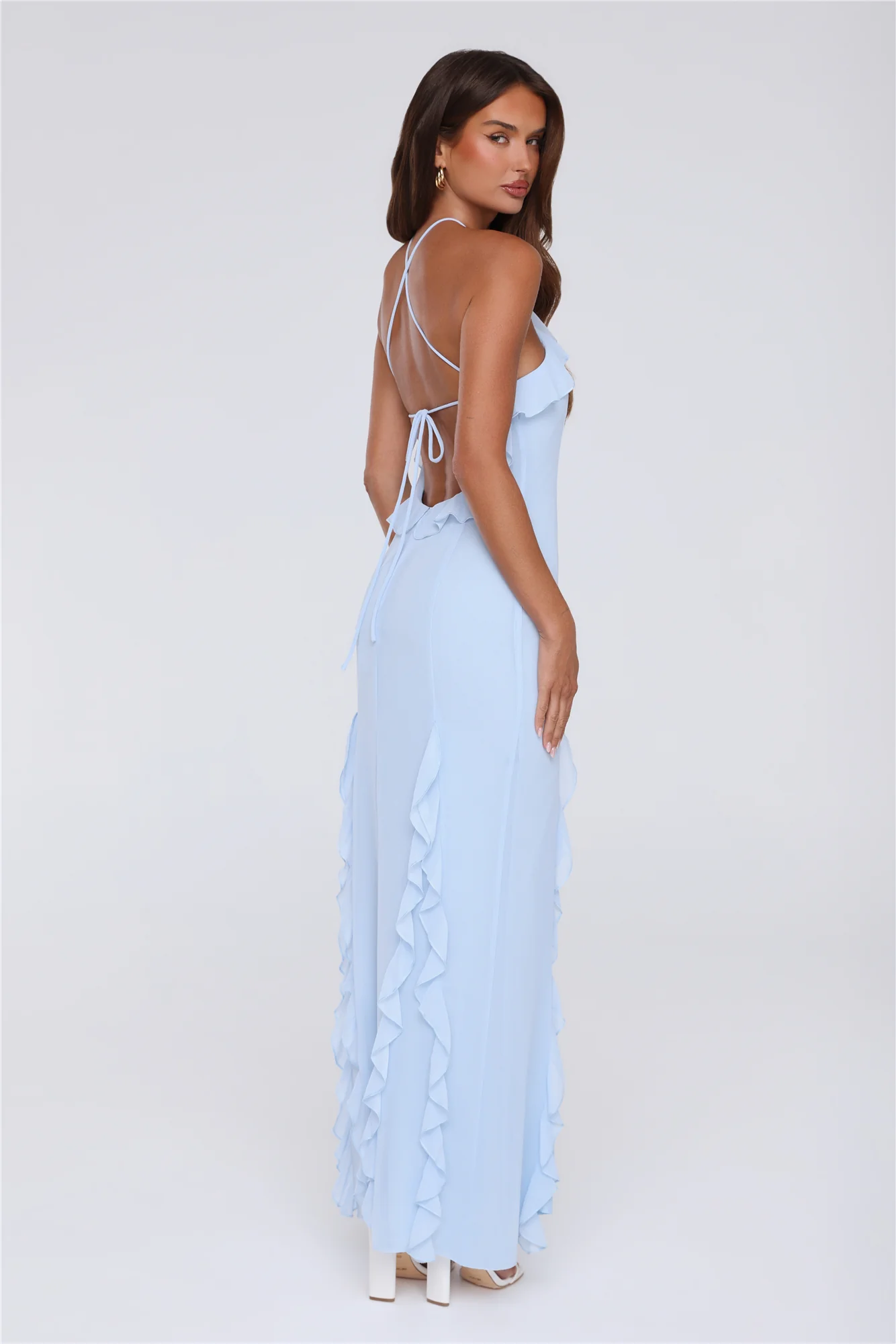 Showstopper Nights Maxi Dress Blue - luluinthesky