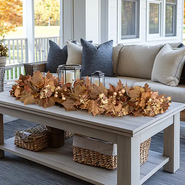 Maple Leaf and Berry Tabletop Decor, Choose Your Style