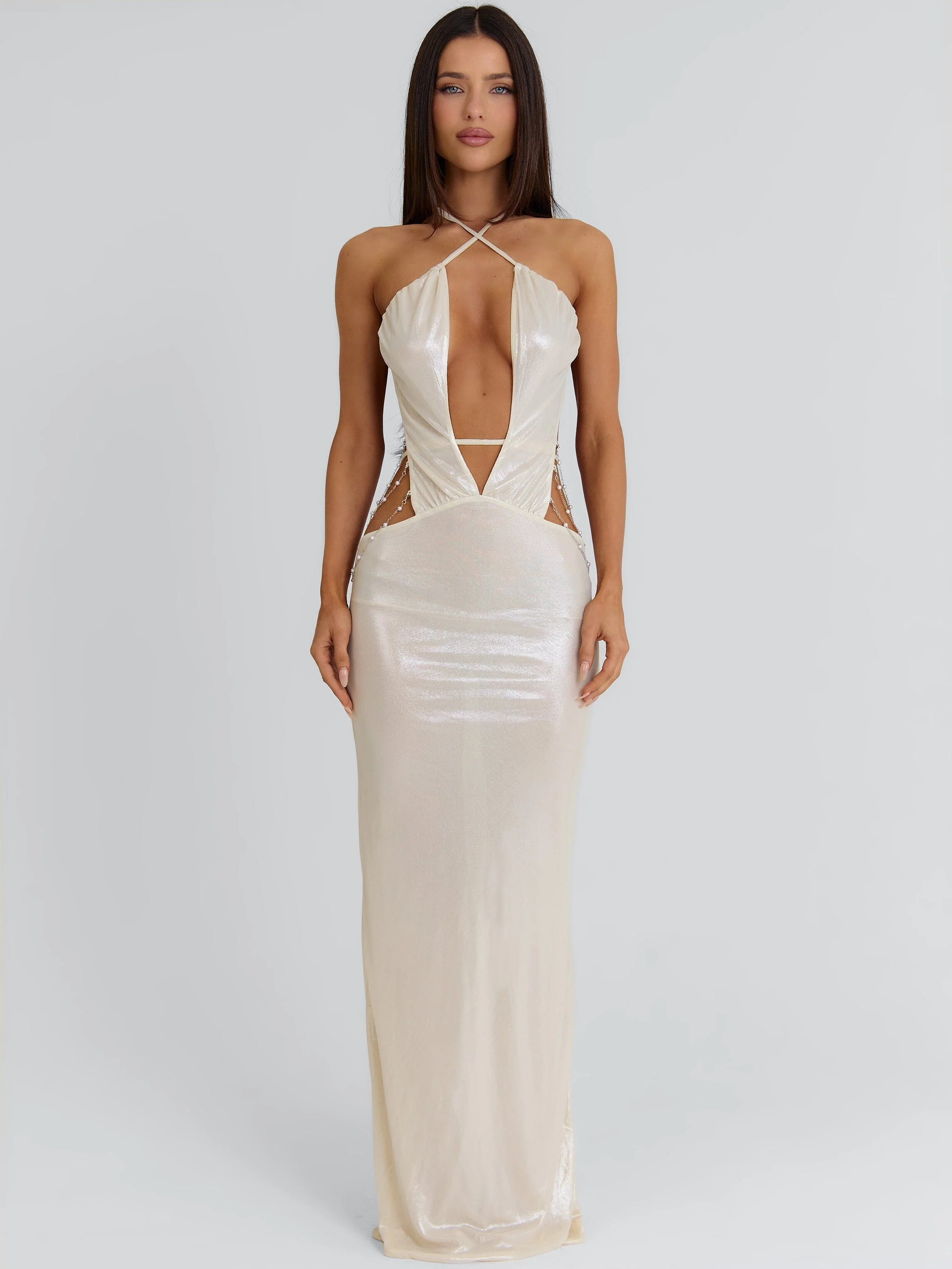 MADDISON MAXI DRESS GOLD