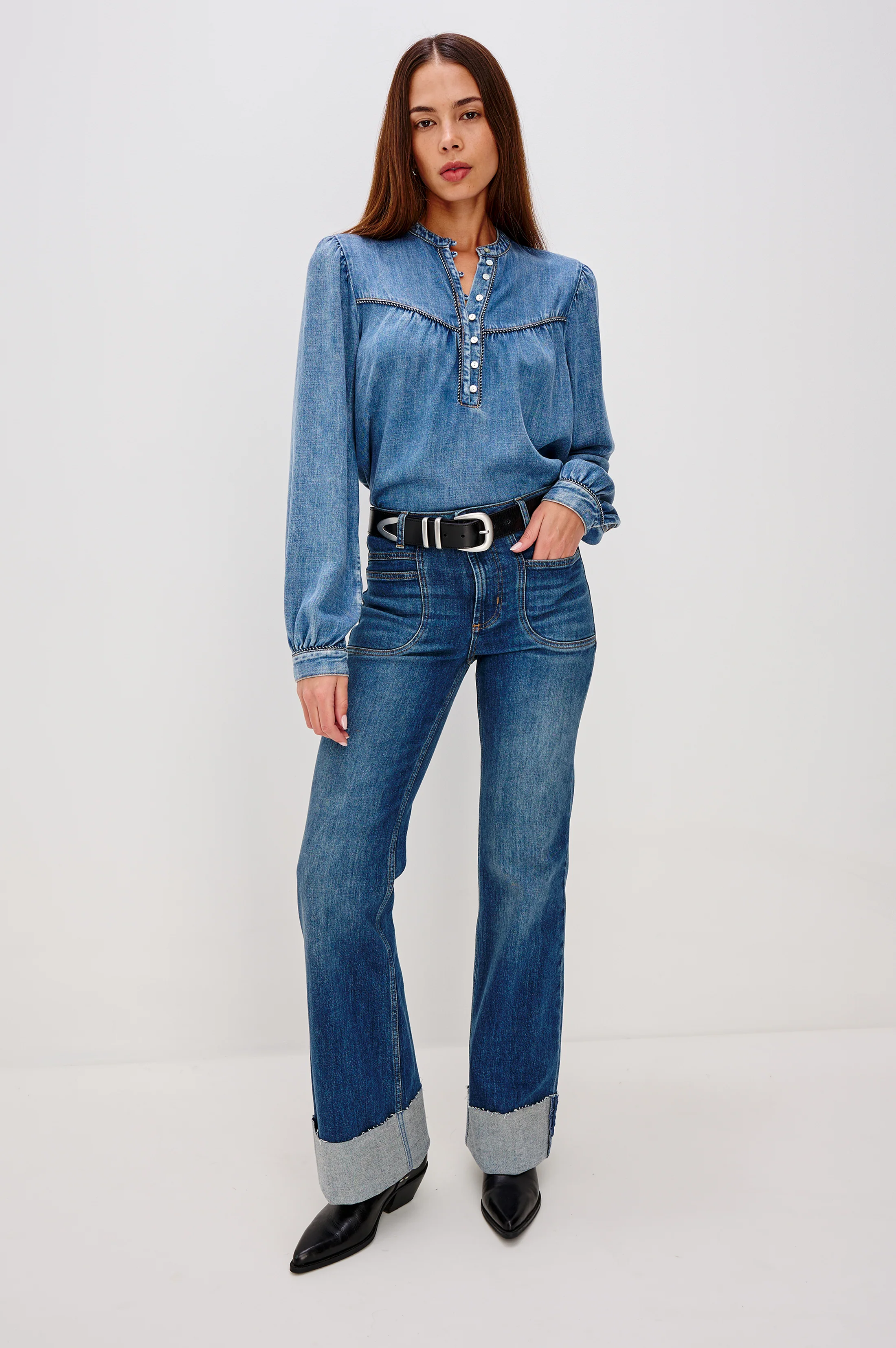 Sunna Top - Blue Stone