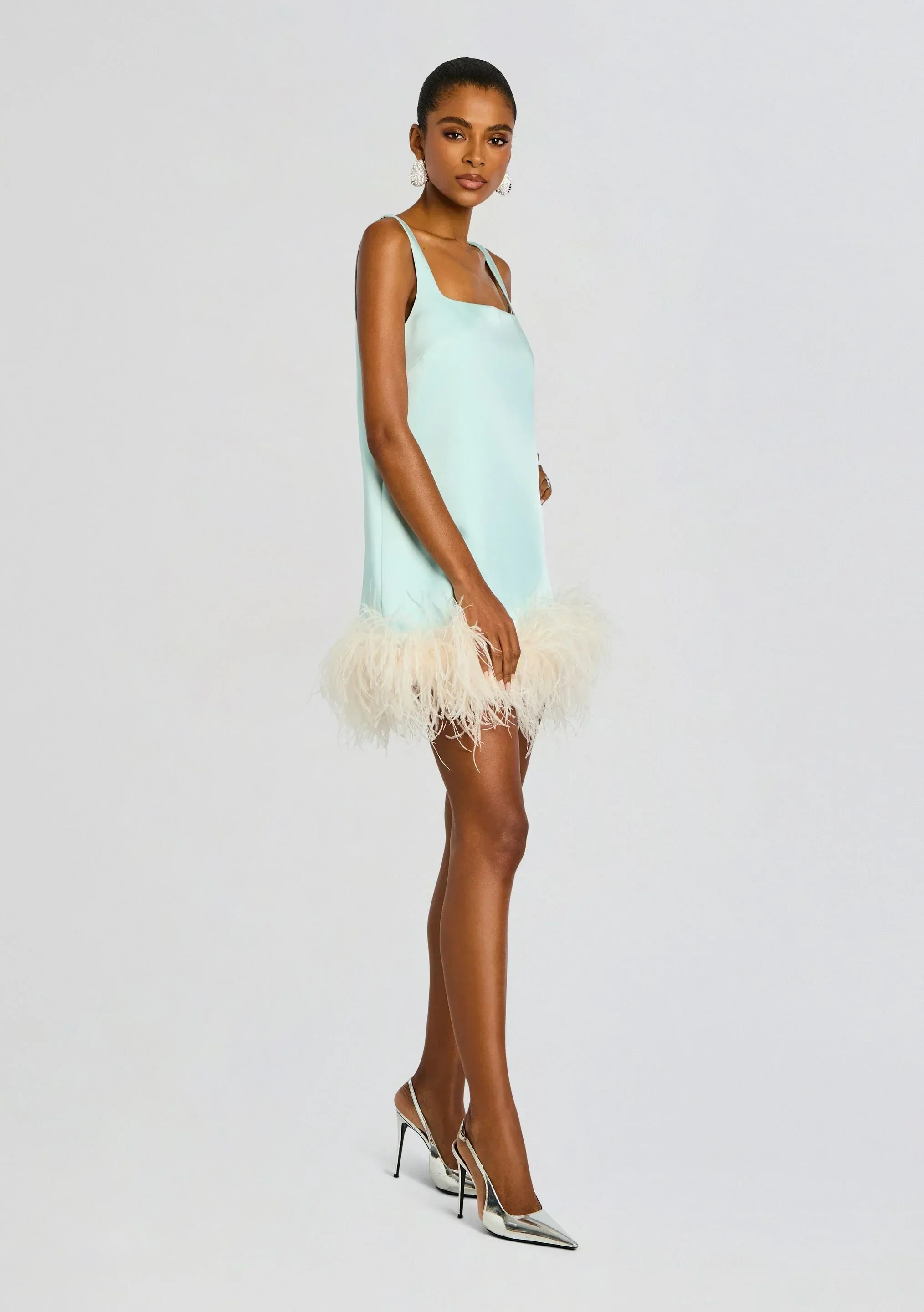 Ragna Feather Dress - FASHION NOB