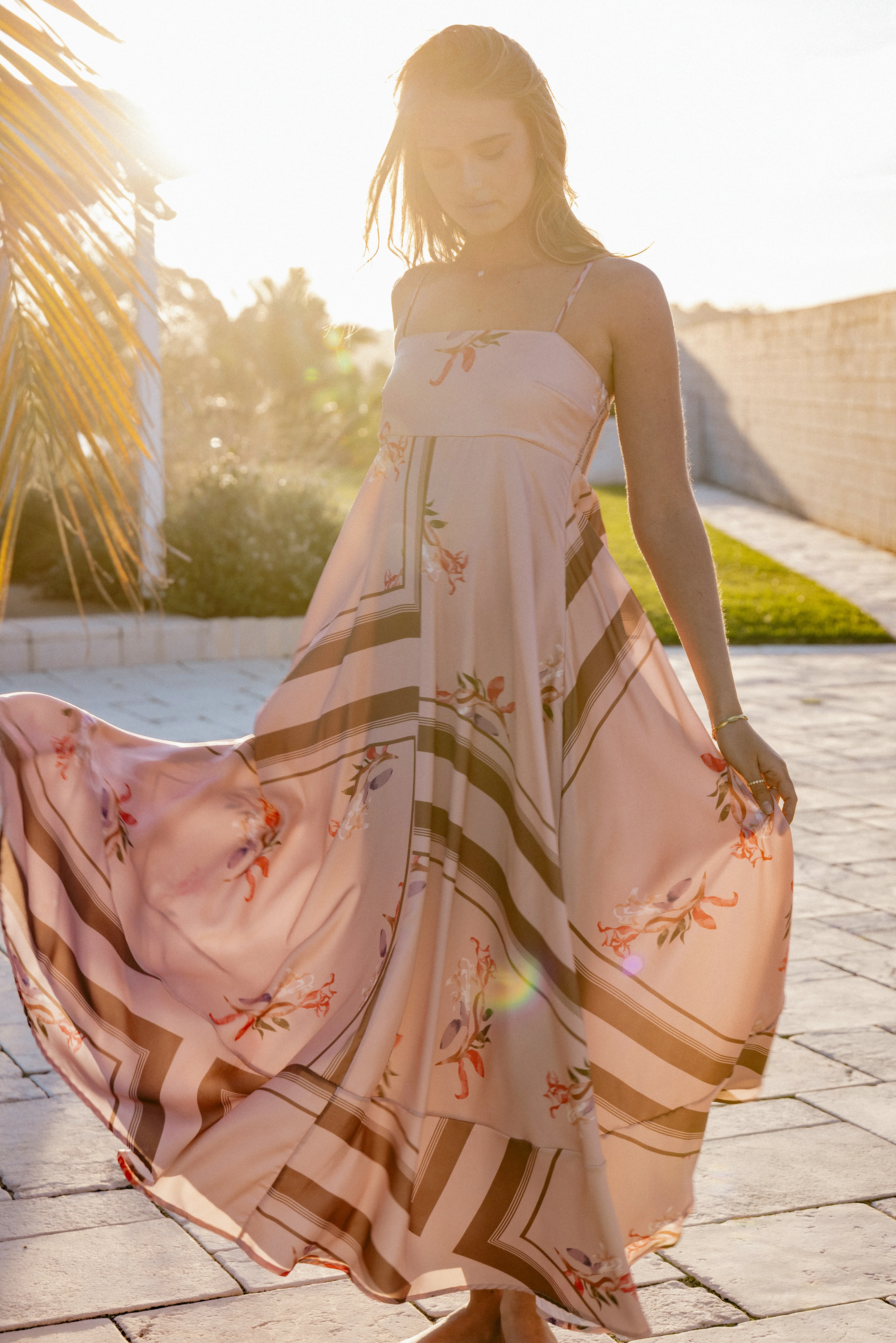 Elanor Maxi Dress - Pink Cocoa