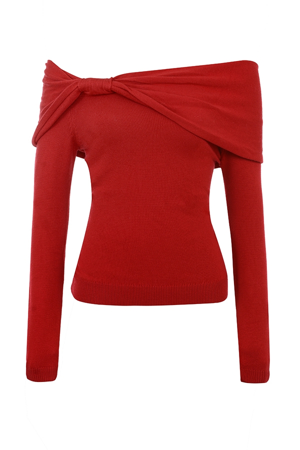 Holly Red Cashmere Blend Sweater