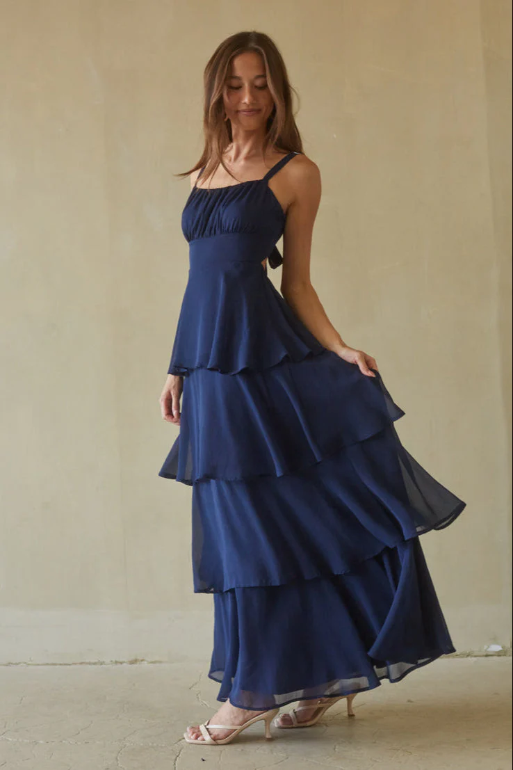 Clarke Ruffled Maxi Dress - luluinthesky