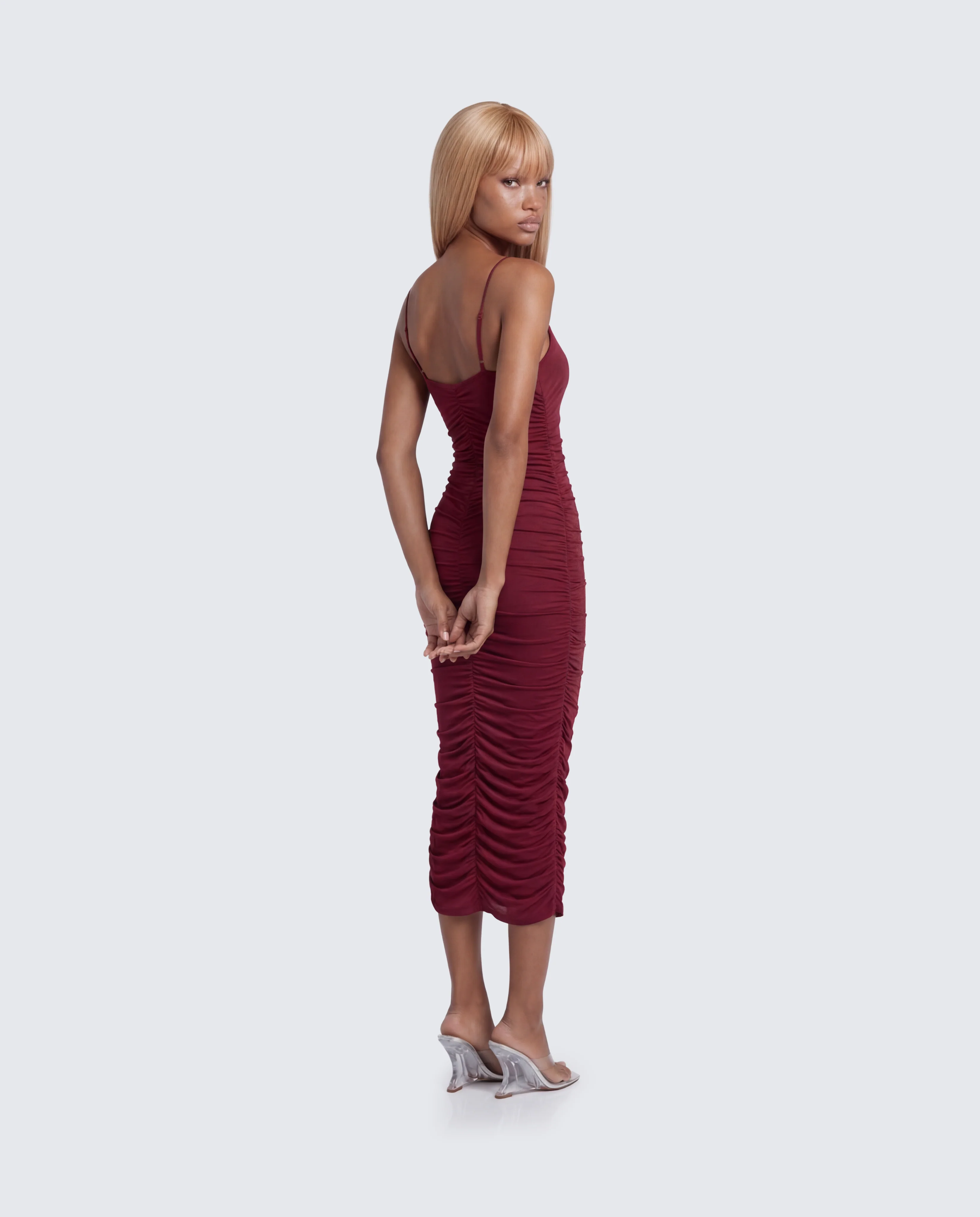 Nix Burgundy Maxi Dress
