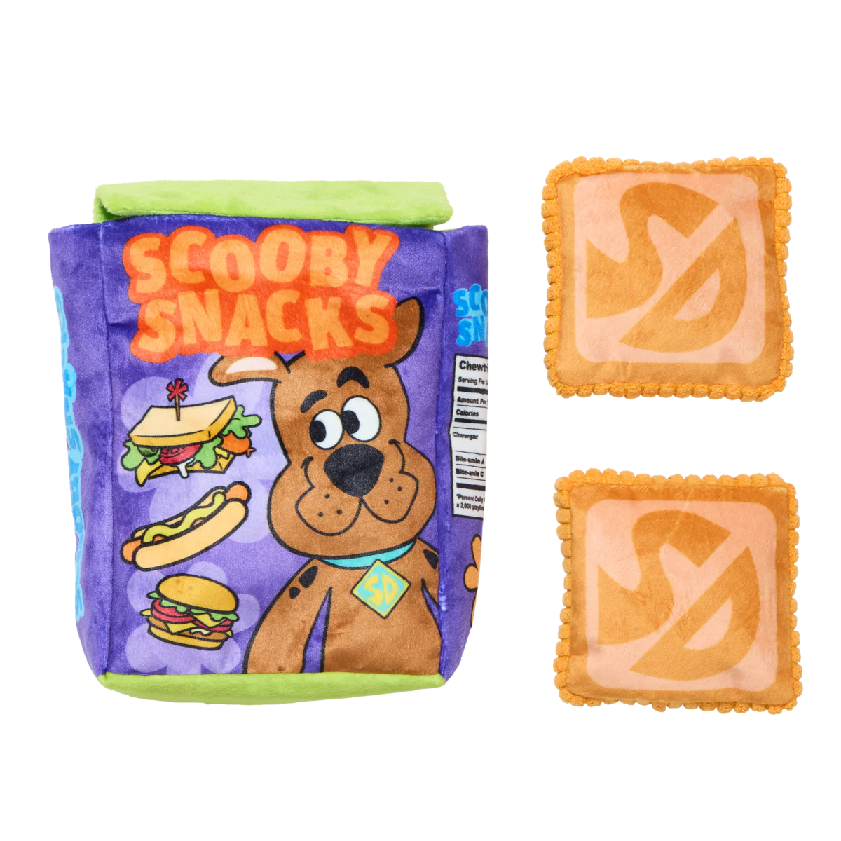 Squeakin' Scooby Snacks™ Plush Multi-Part Enrichment Dog Toy