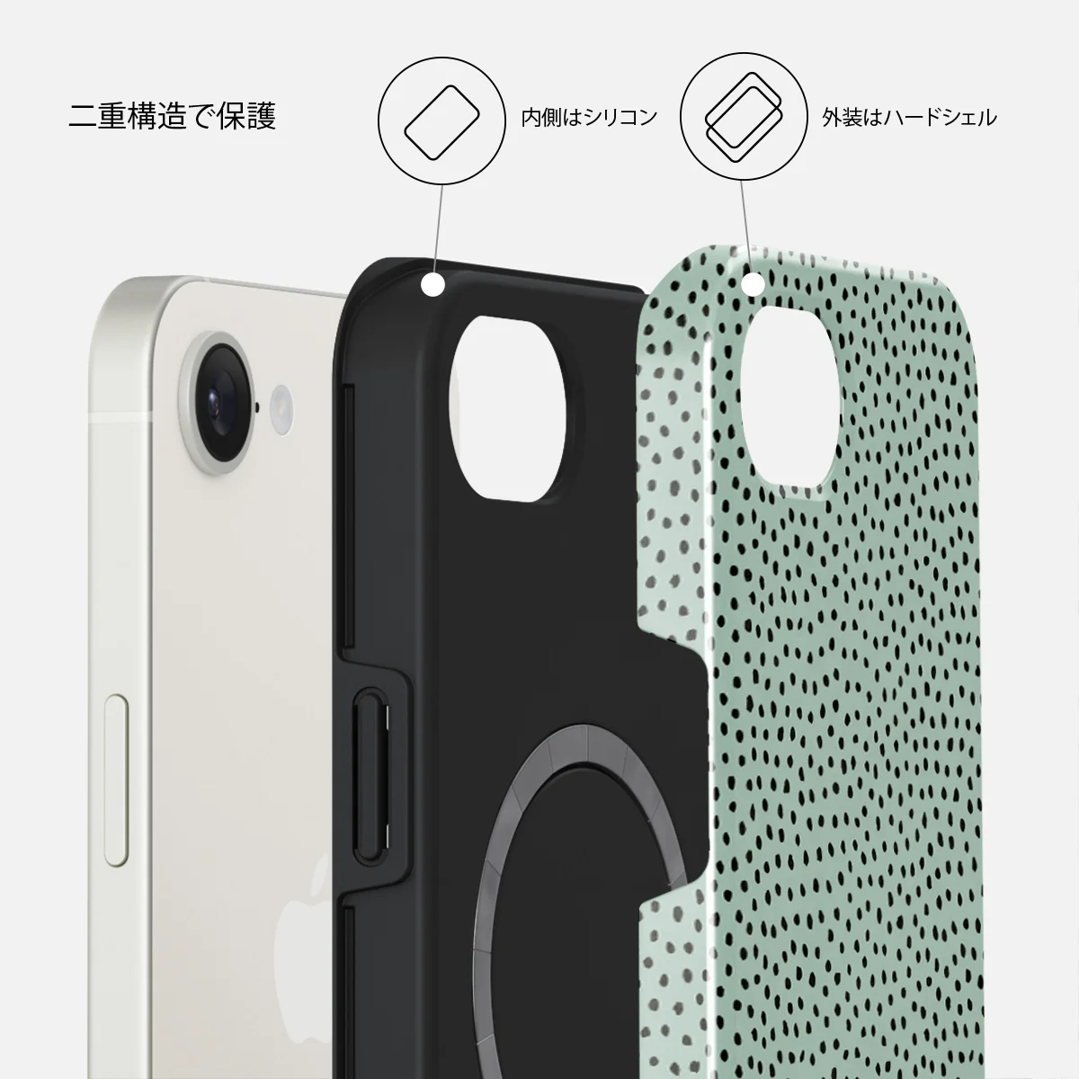 Mint Gelato - iPhone 17e ケース