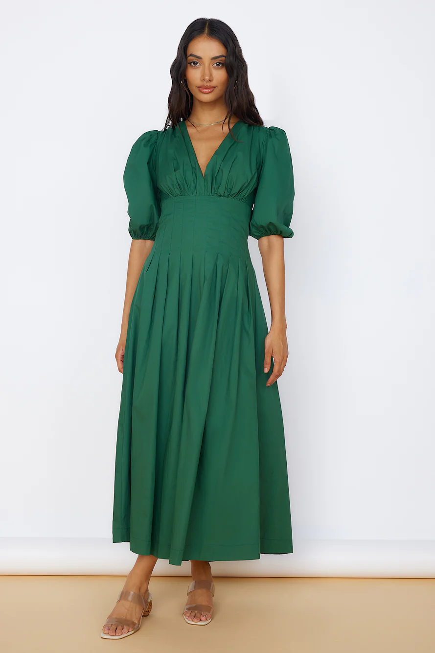 Nature's Escape Maxi Dress Green