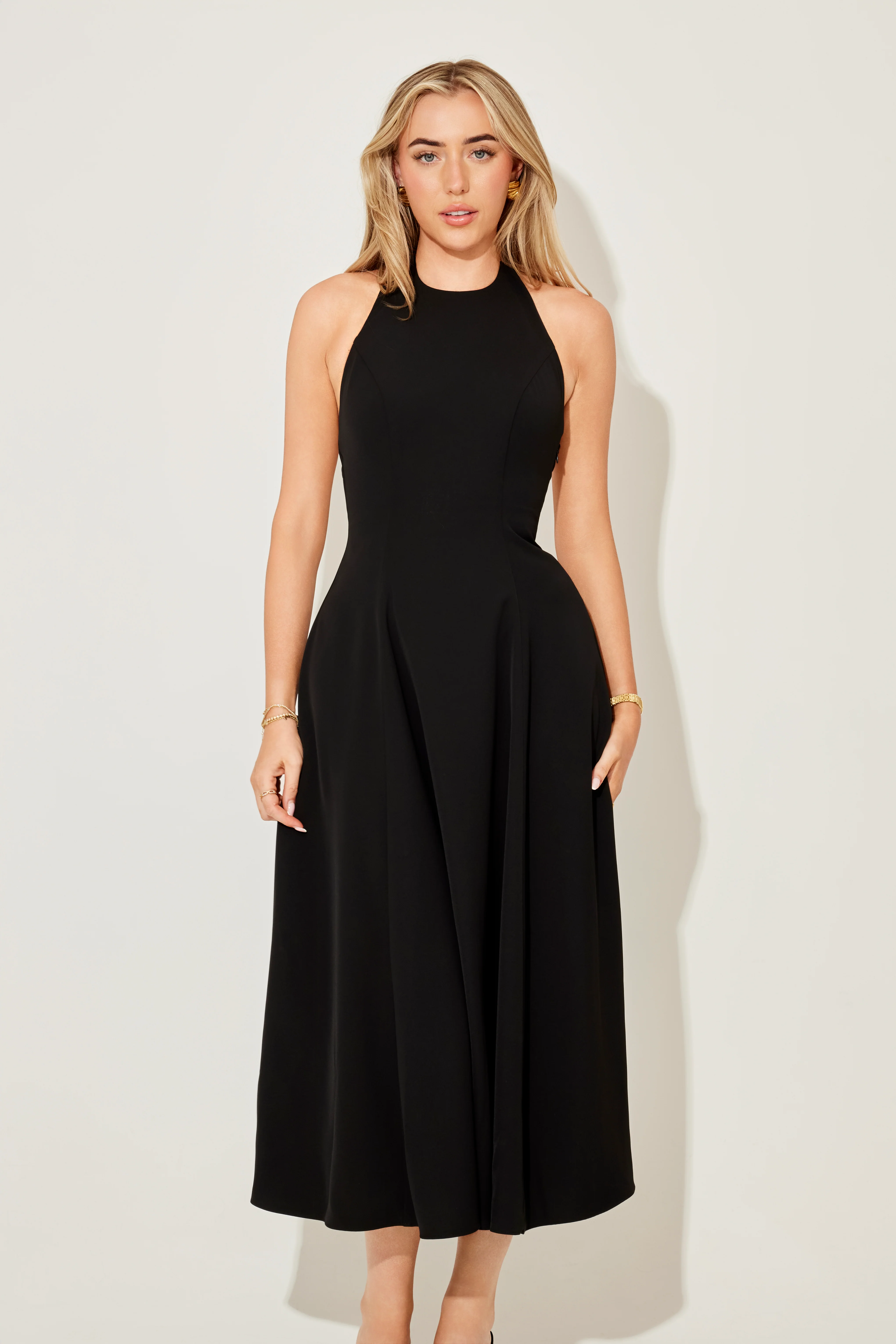 Low Back Midi Dress
