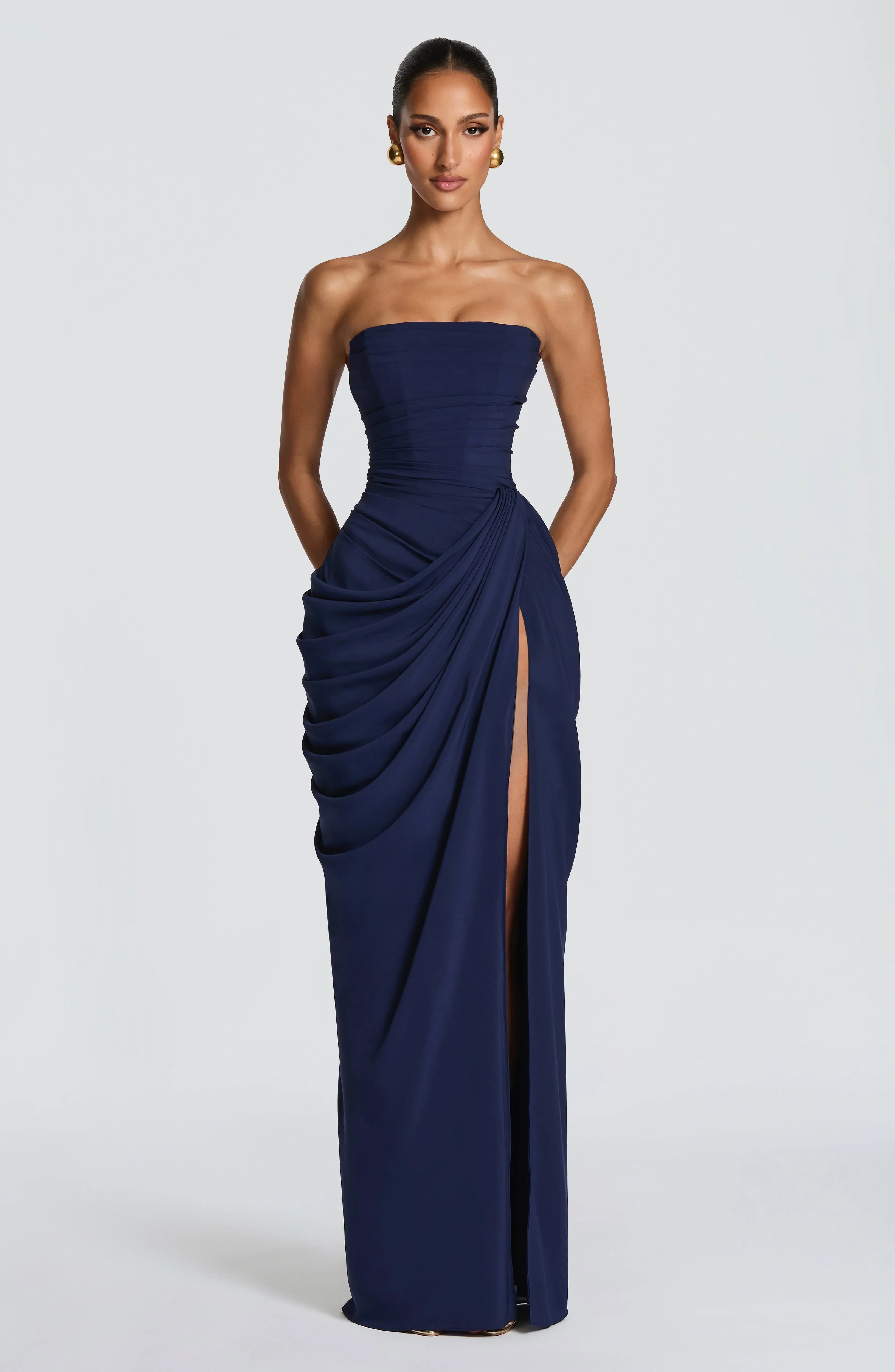 Cyra Maxi Dress - Navy - luluinthesky