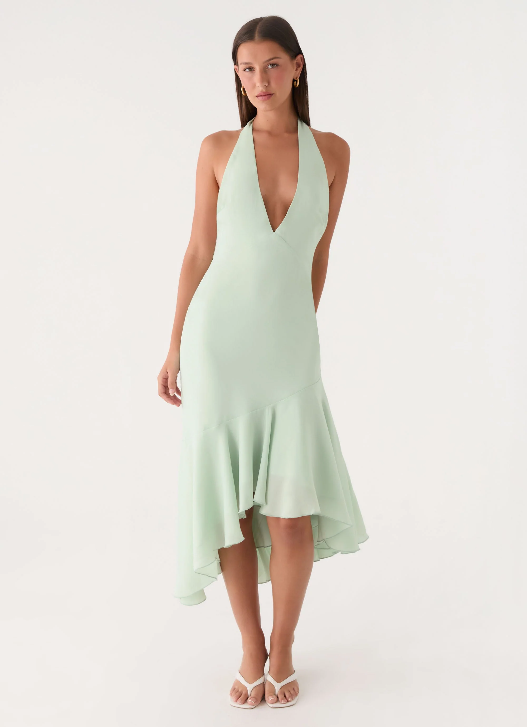 Darline Midi Dress - Pistachio - luluinthesky
