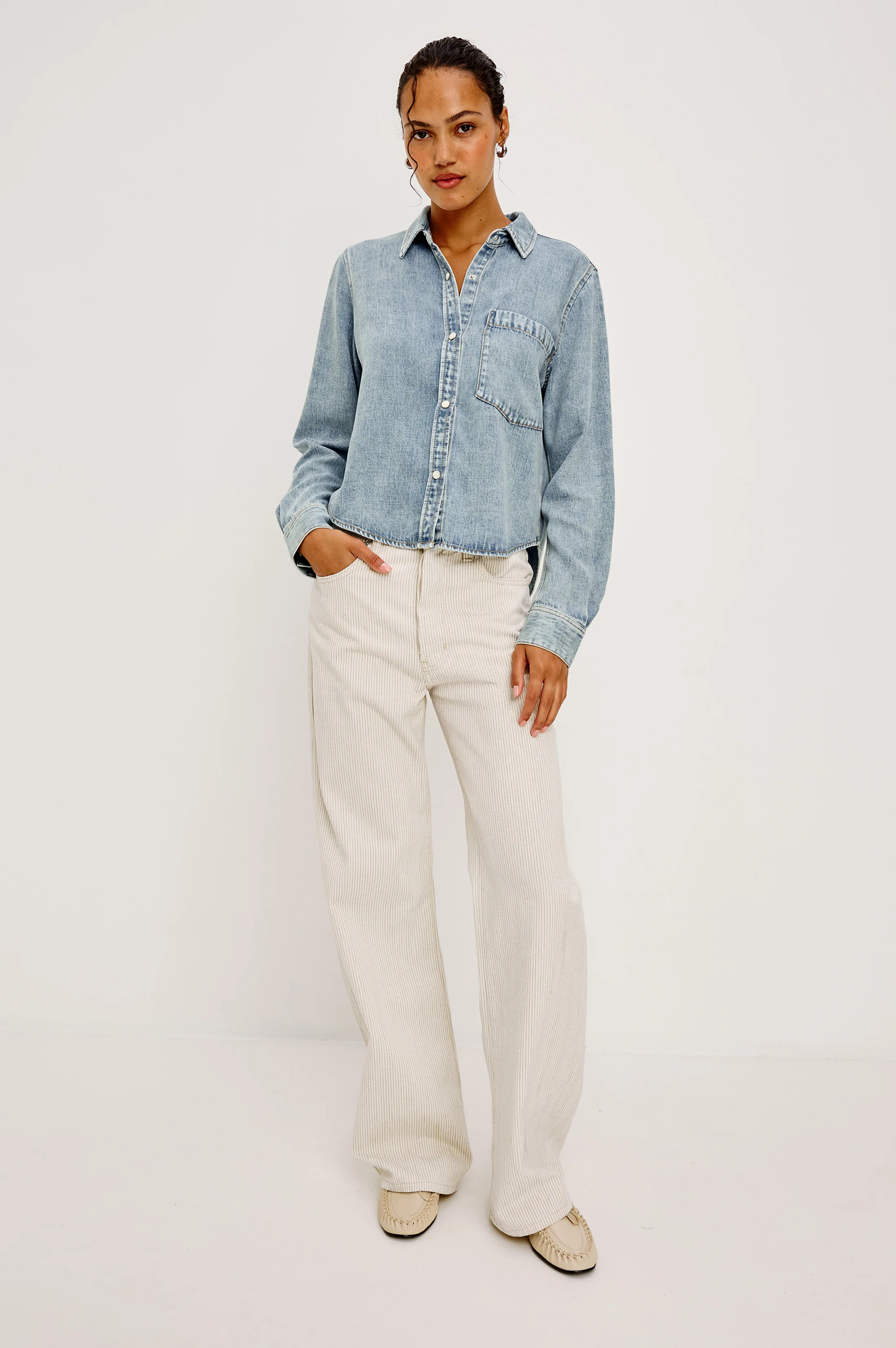 Noa Shirt - Faded Indigo
