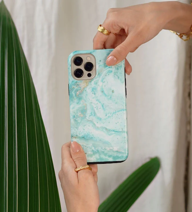 Uluwatu Waves - Teal iPhone 11 Pro ケース