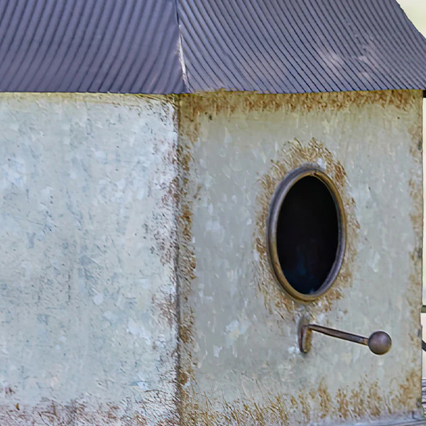 Galvanized Metal Pagoda Bird House