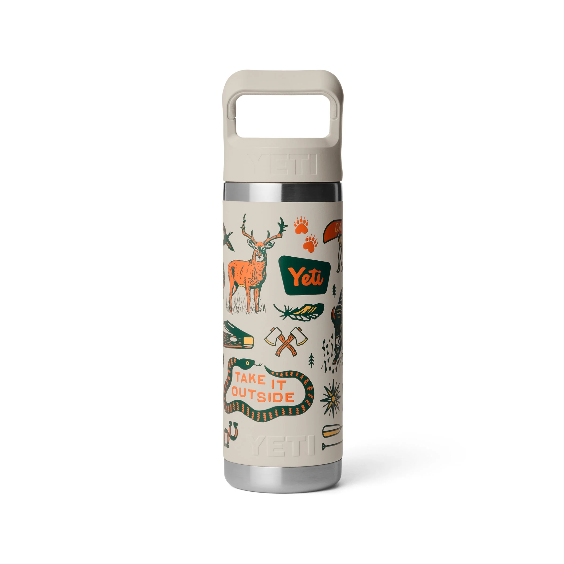 YETI Cape Summer Camp Rambler 18oz Straw Bottle - luluinthesky
