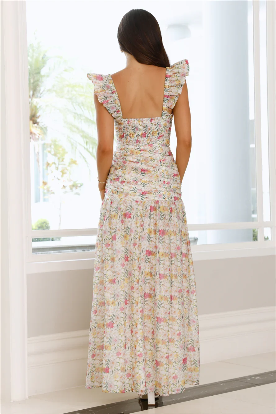Refreshing Aura Maxi Dress Cream
