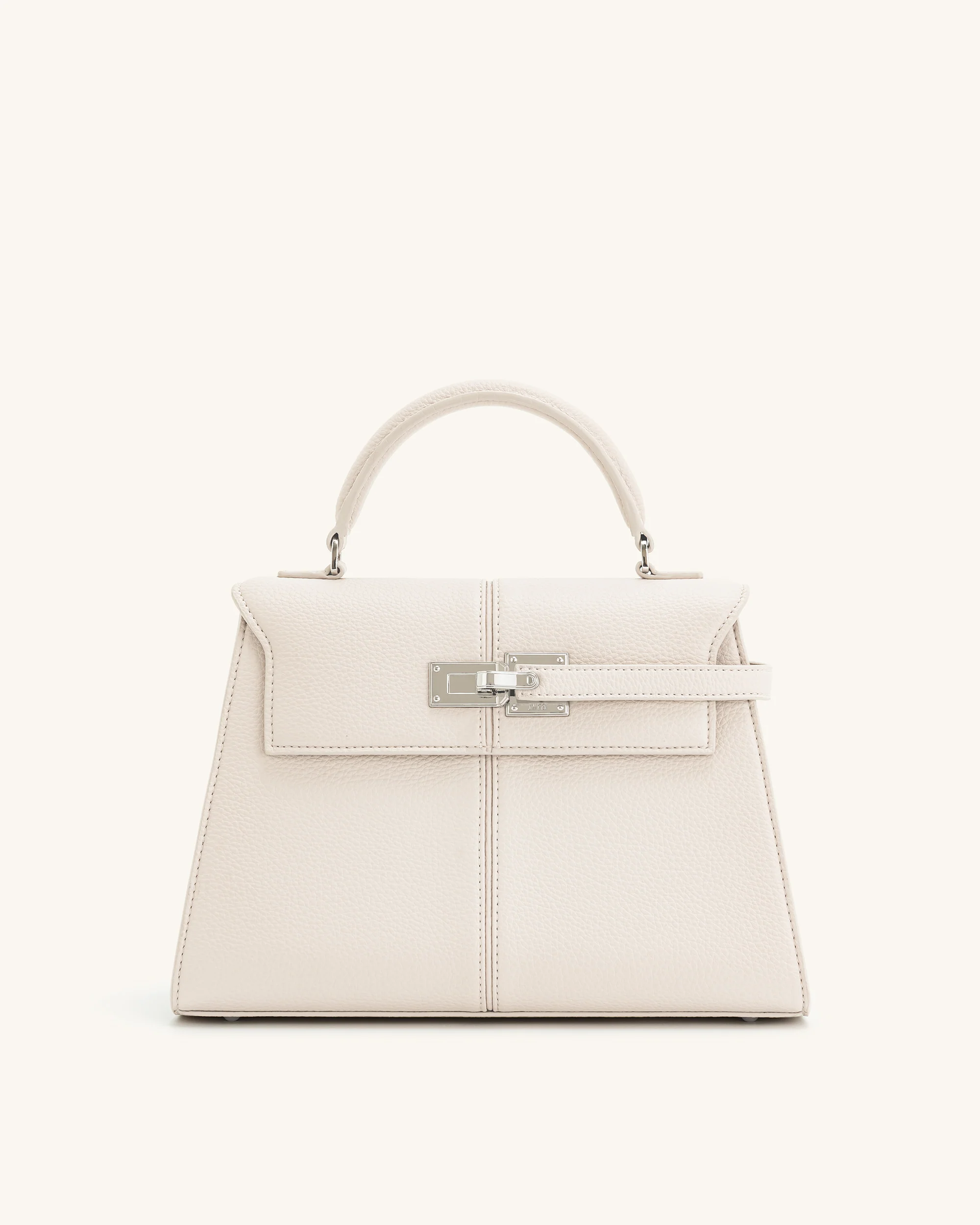 Elise Large Top Handle Bag - White