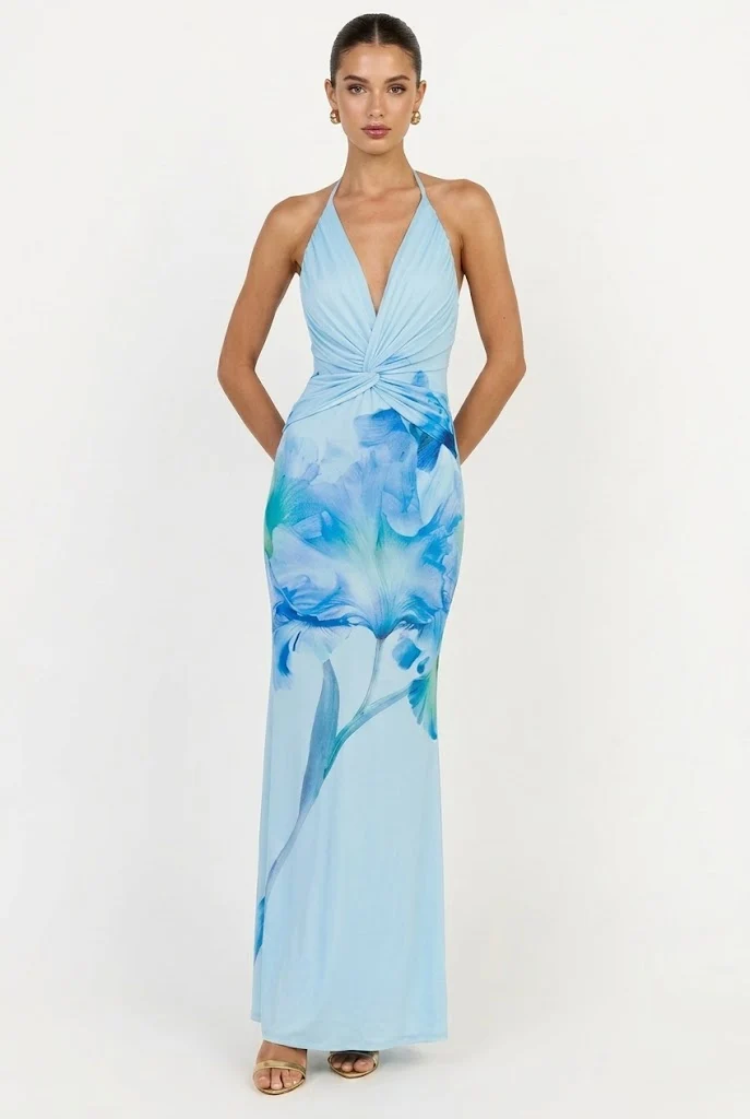 Nerissa Halter Maxi Dress