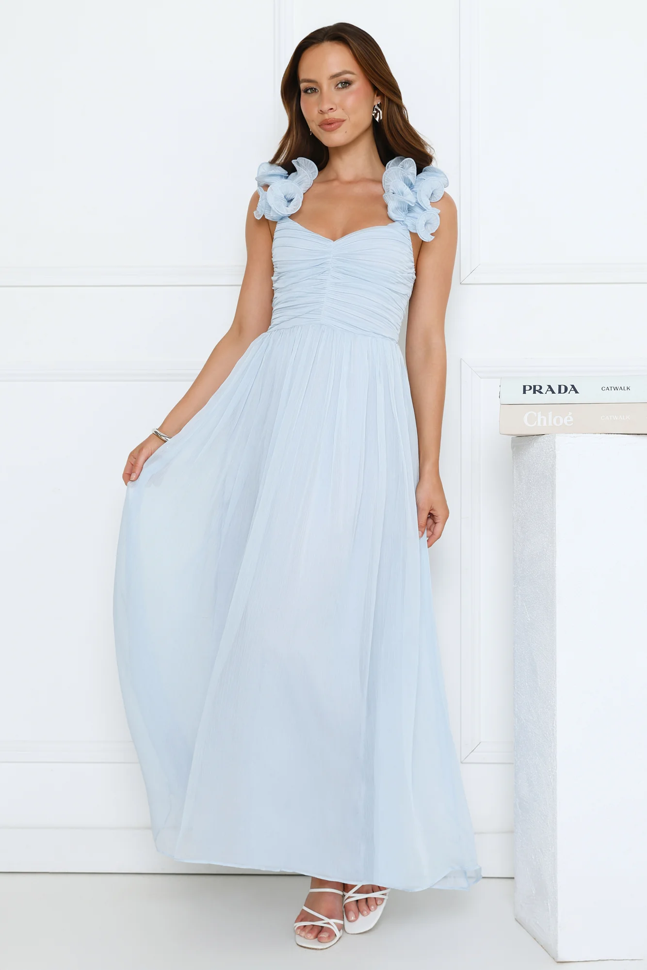 Dusk Pop Maxi Dress Blue