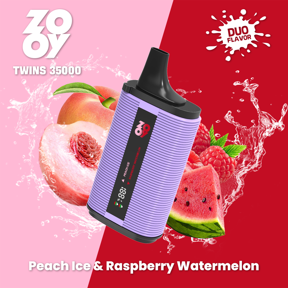 ZOOY TWINS 35K-Peach ice & Raspberry Watermelon