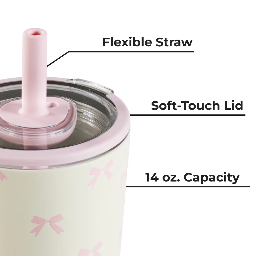 Everyday 14oz Tumbler in Bows - luluinthesky