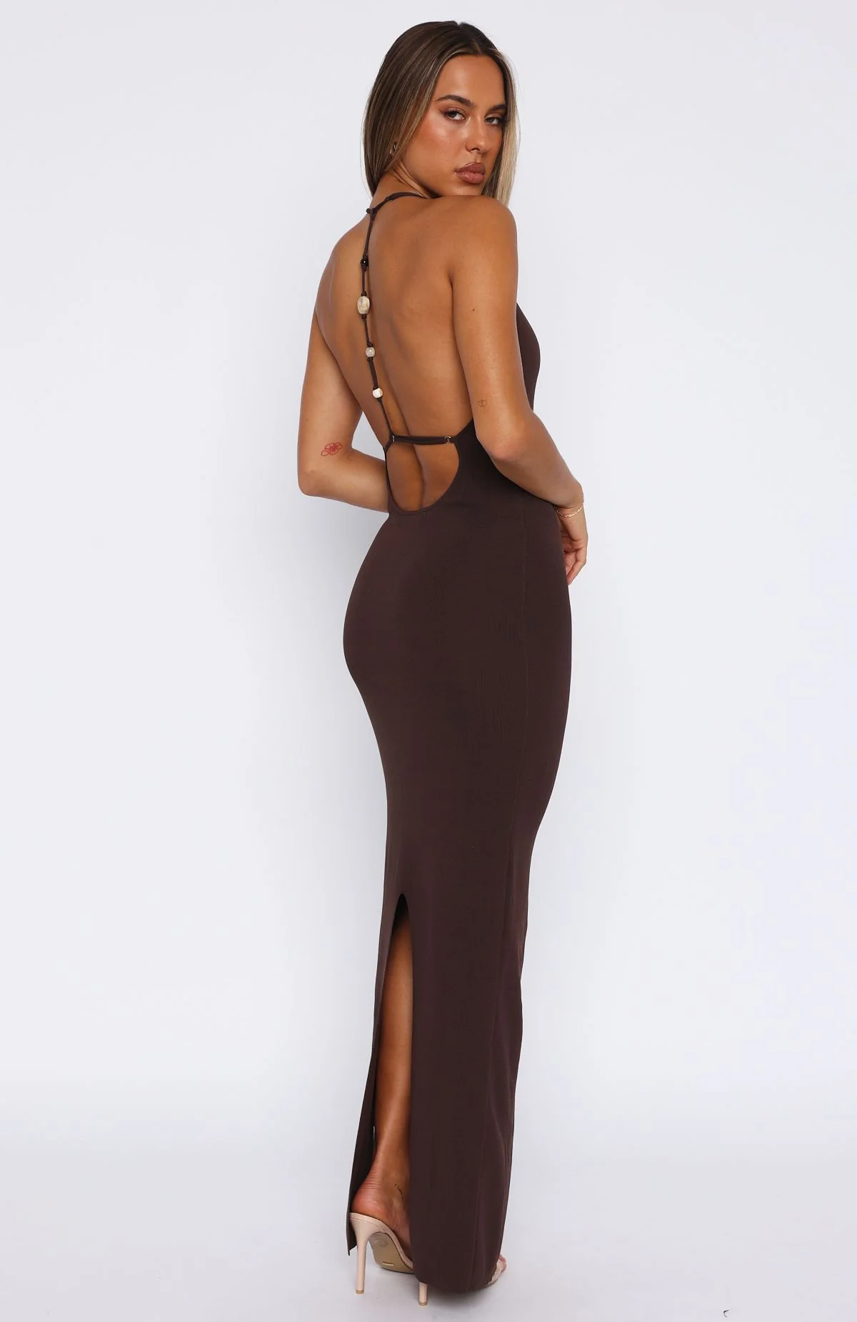 Don't Need Permission Maxi Dress Chocolate