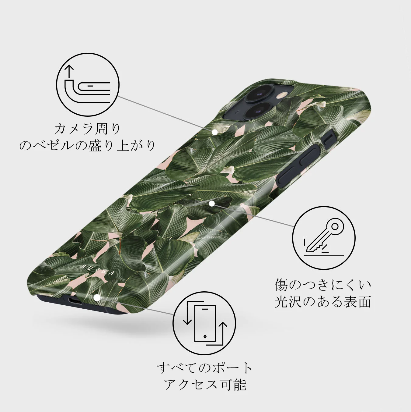 So Lush - Bannana Leaves iPhone 13 Mini ケース