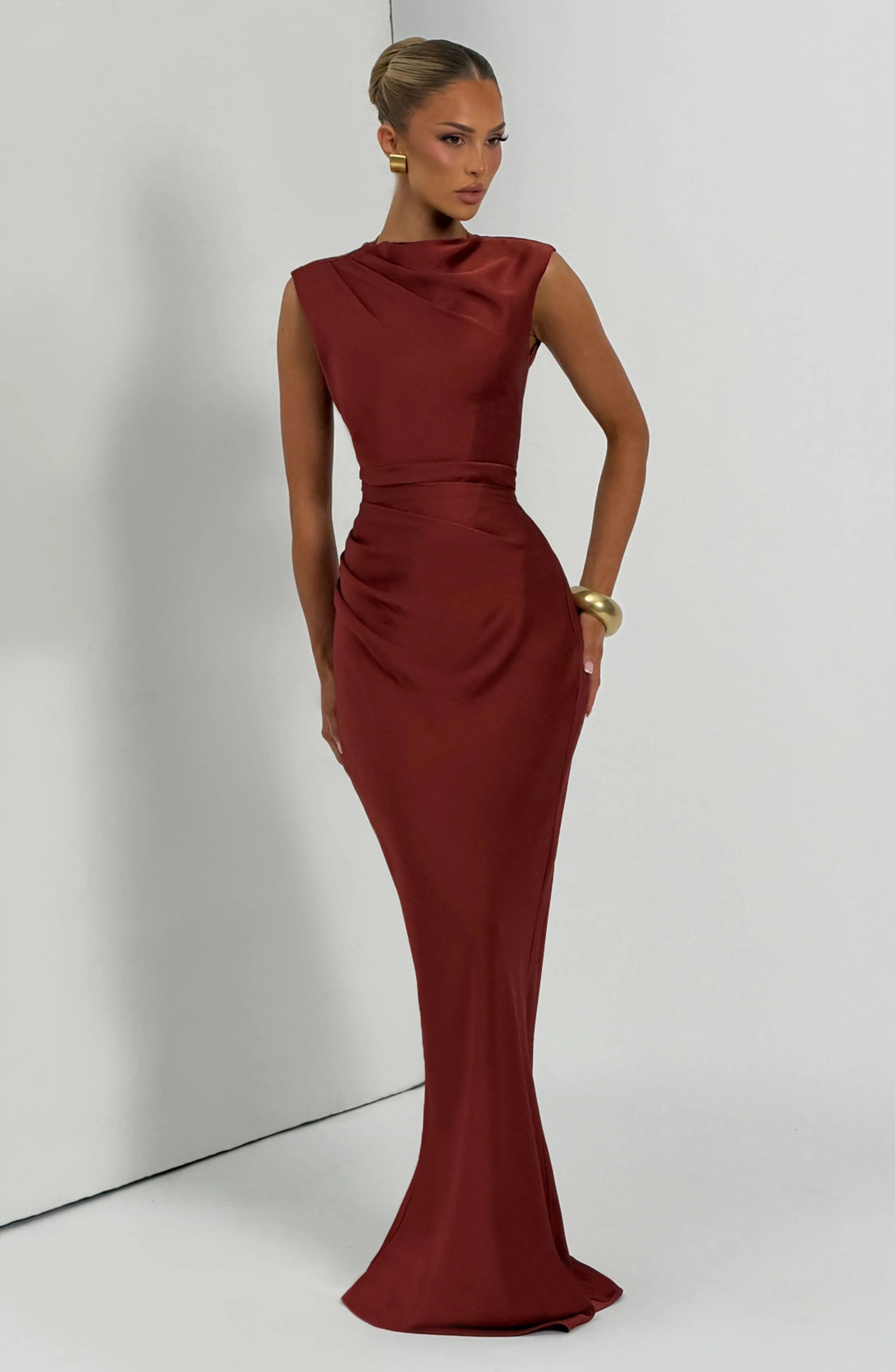 Avielle Maxi Dress - Deep Rust
