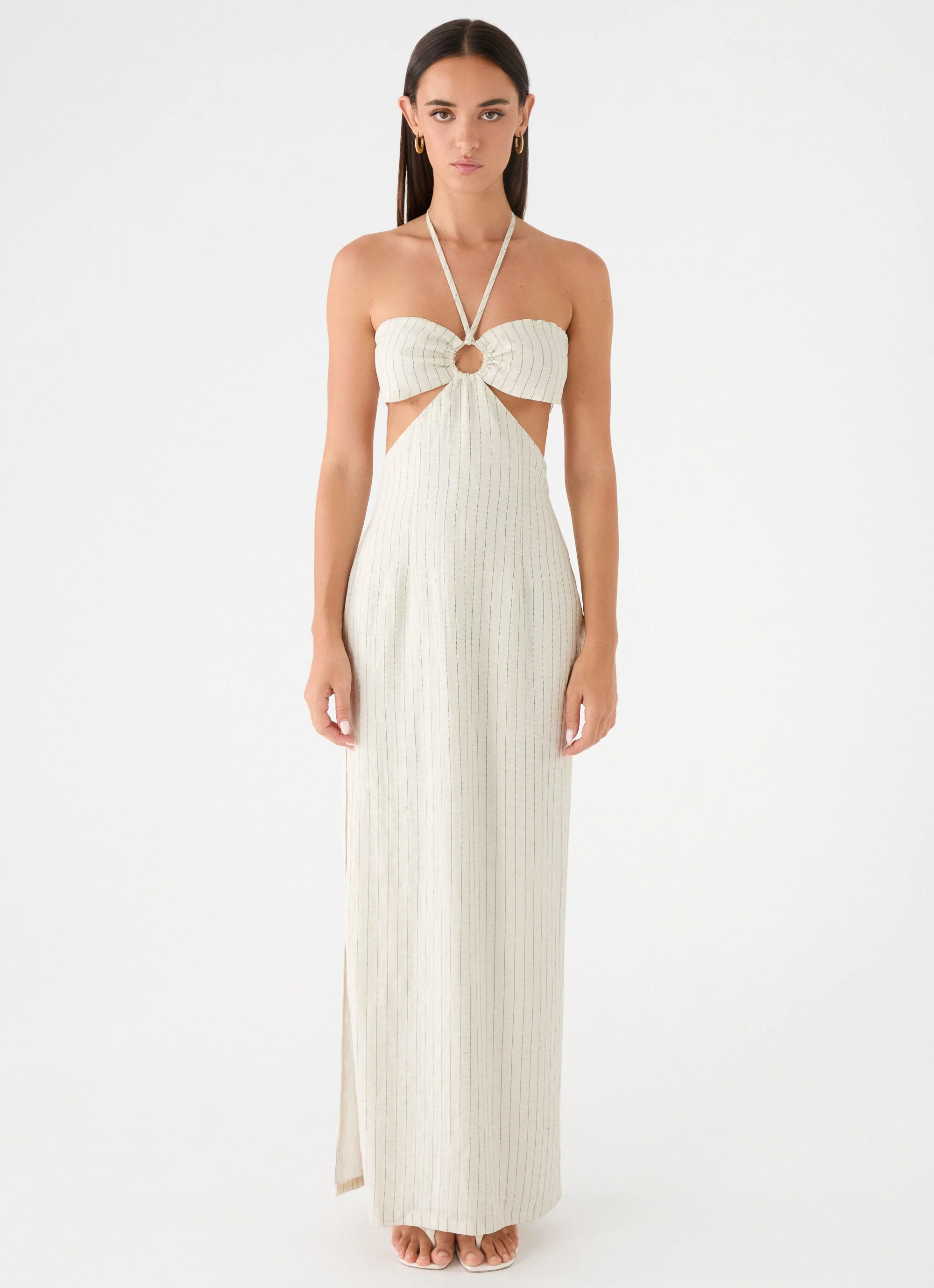 Laid Bare Maxi Dress - Desert Stripe