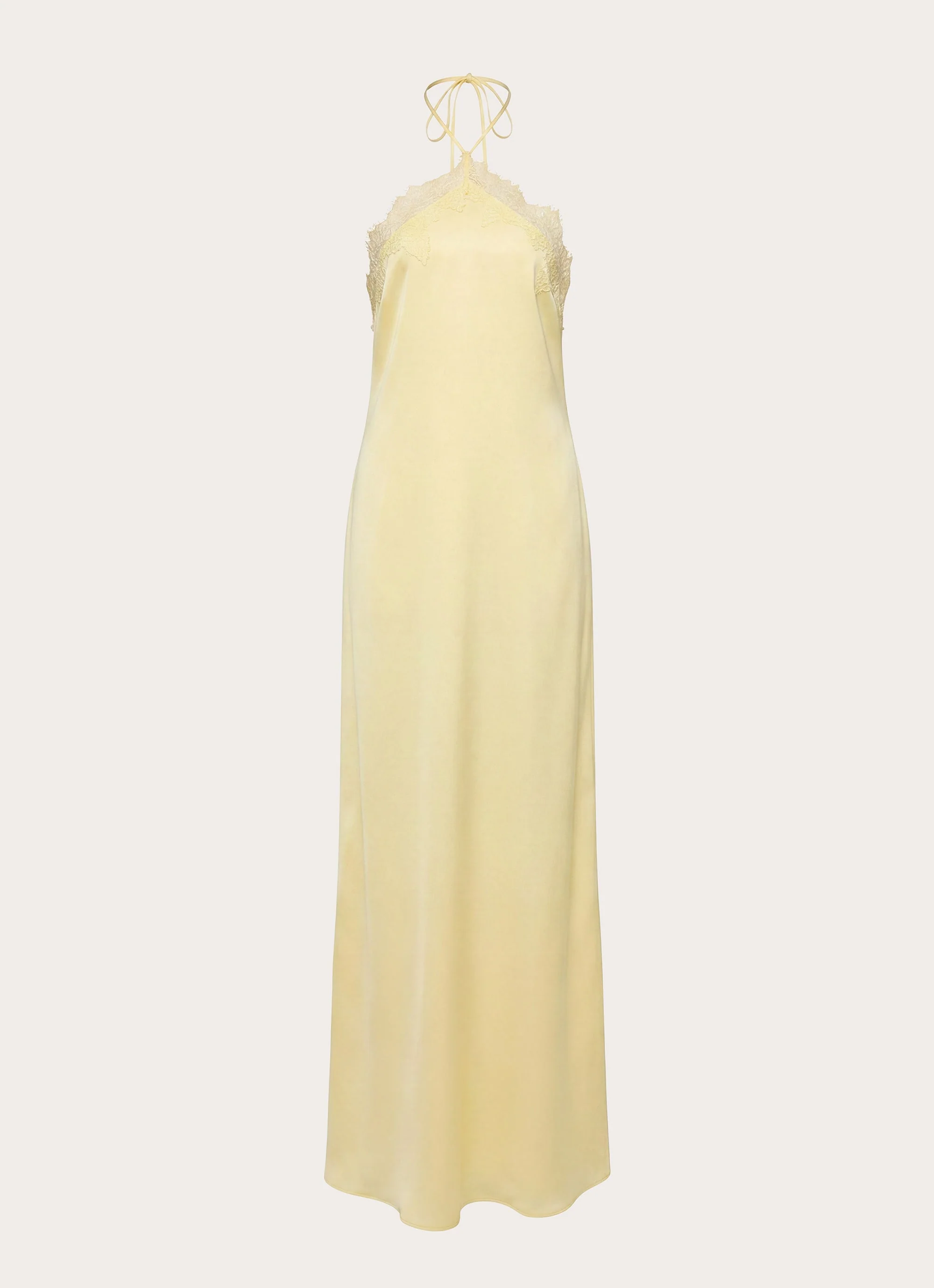 Samaria Halter Maxi Dress - Yellow - luluinthesky