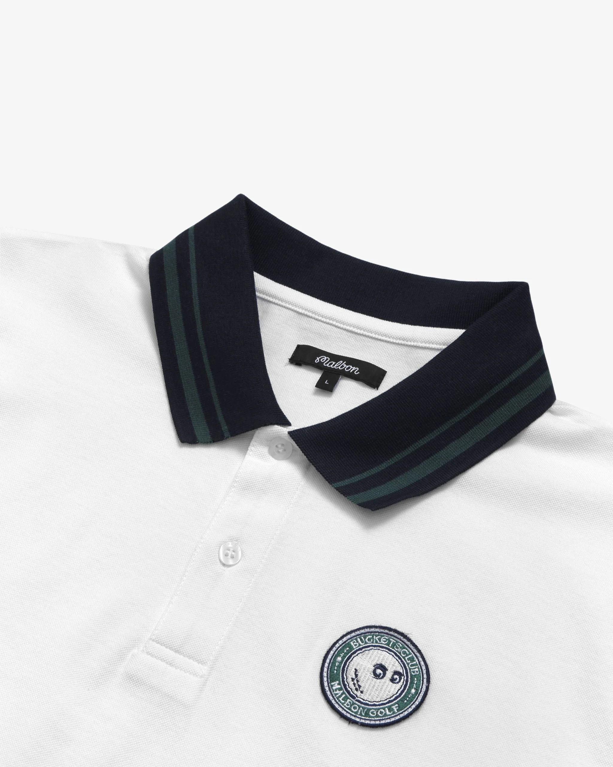 Buckets Club Founders Tipped Pique Polo