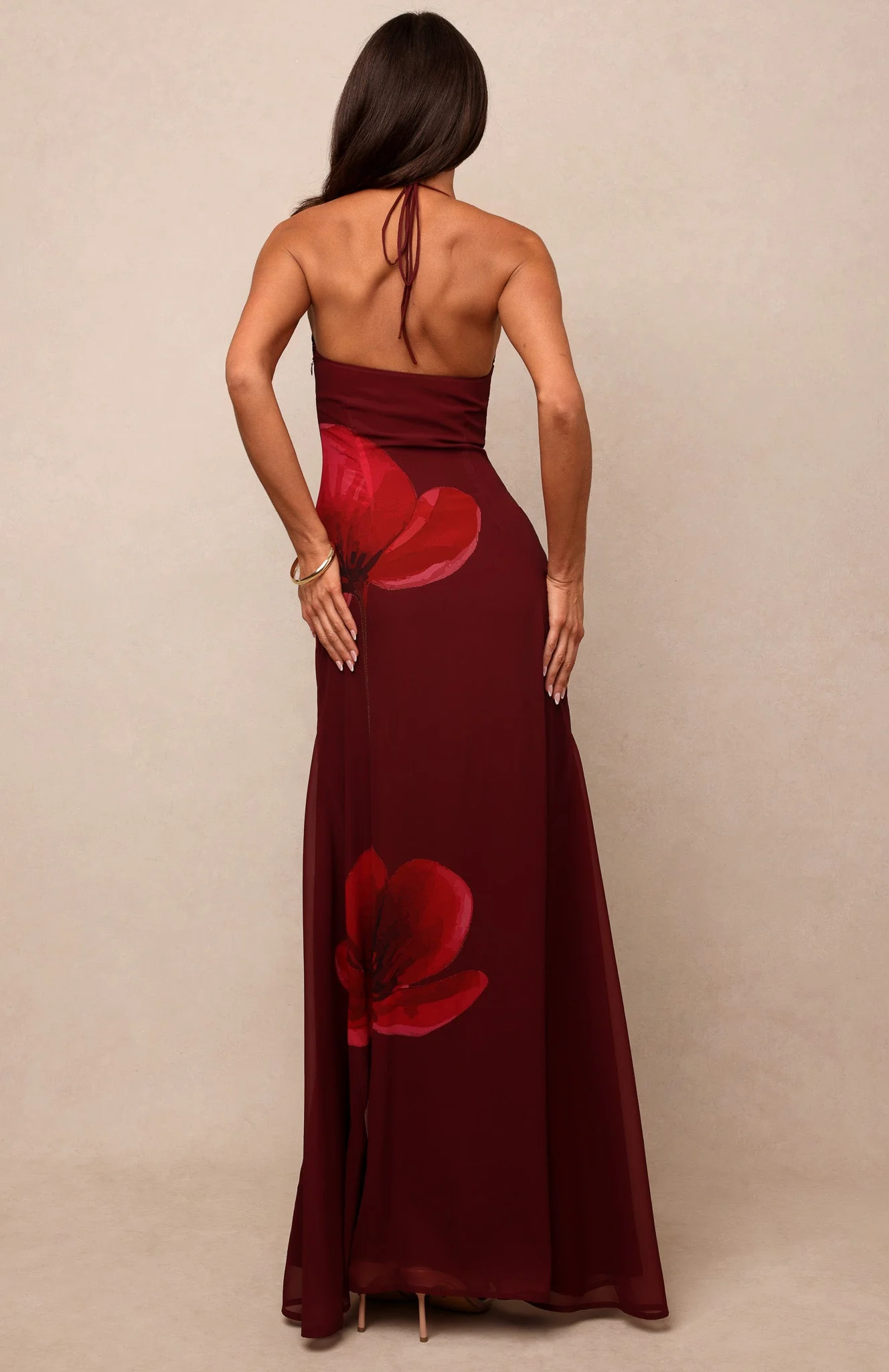 Plus One Maxi Dress Velvet Fleur - FASHION NOB