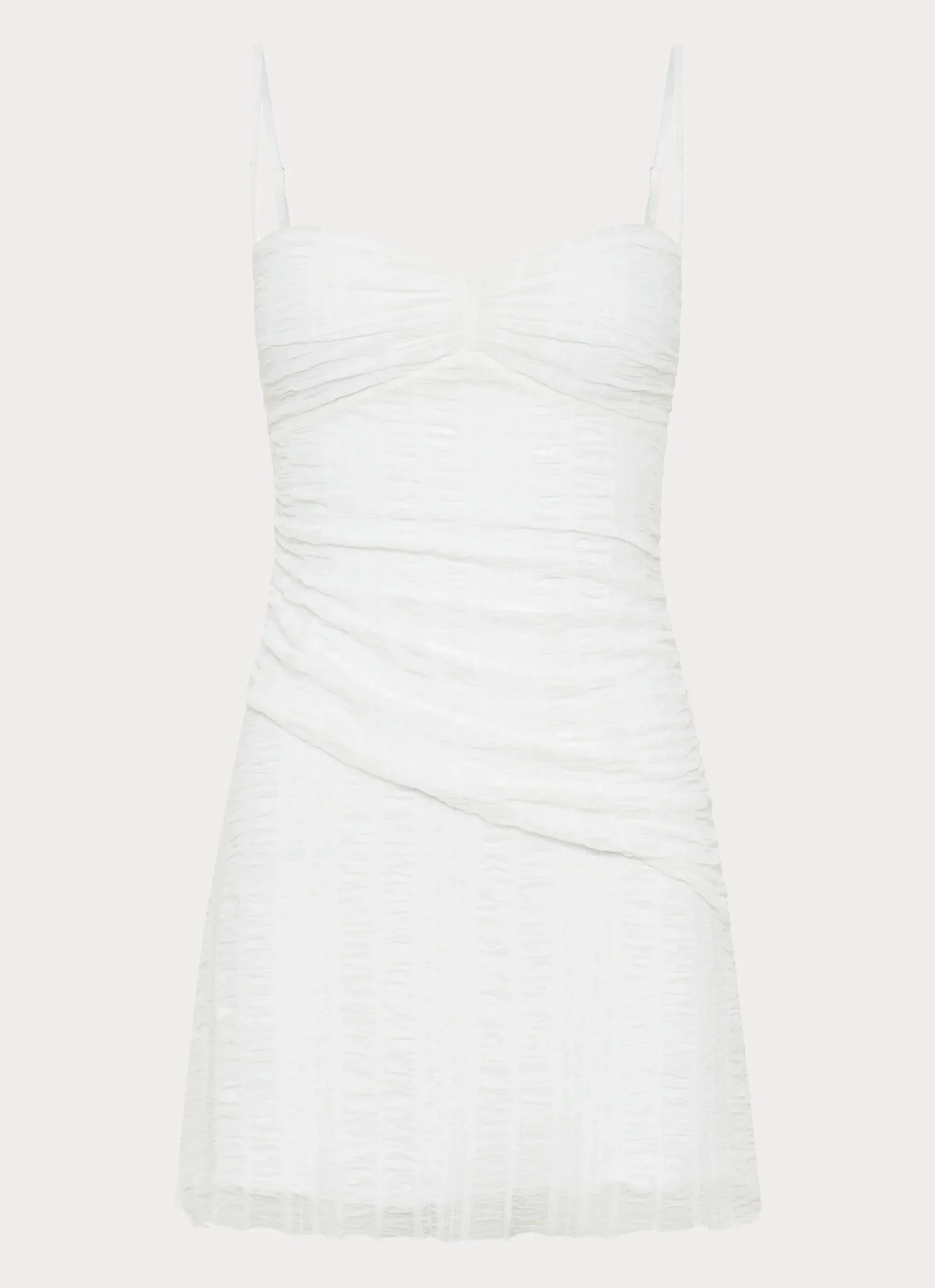 Arden Mesh Mini Dress - White