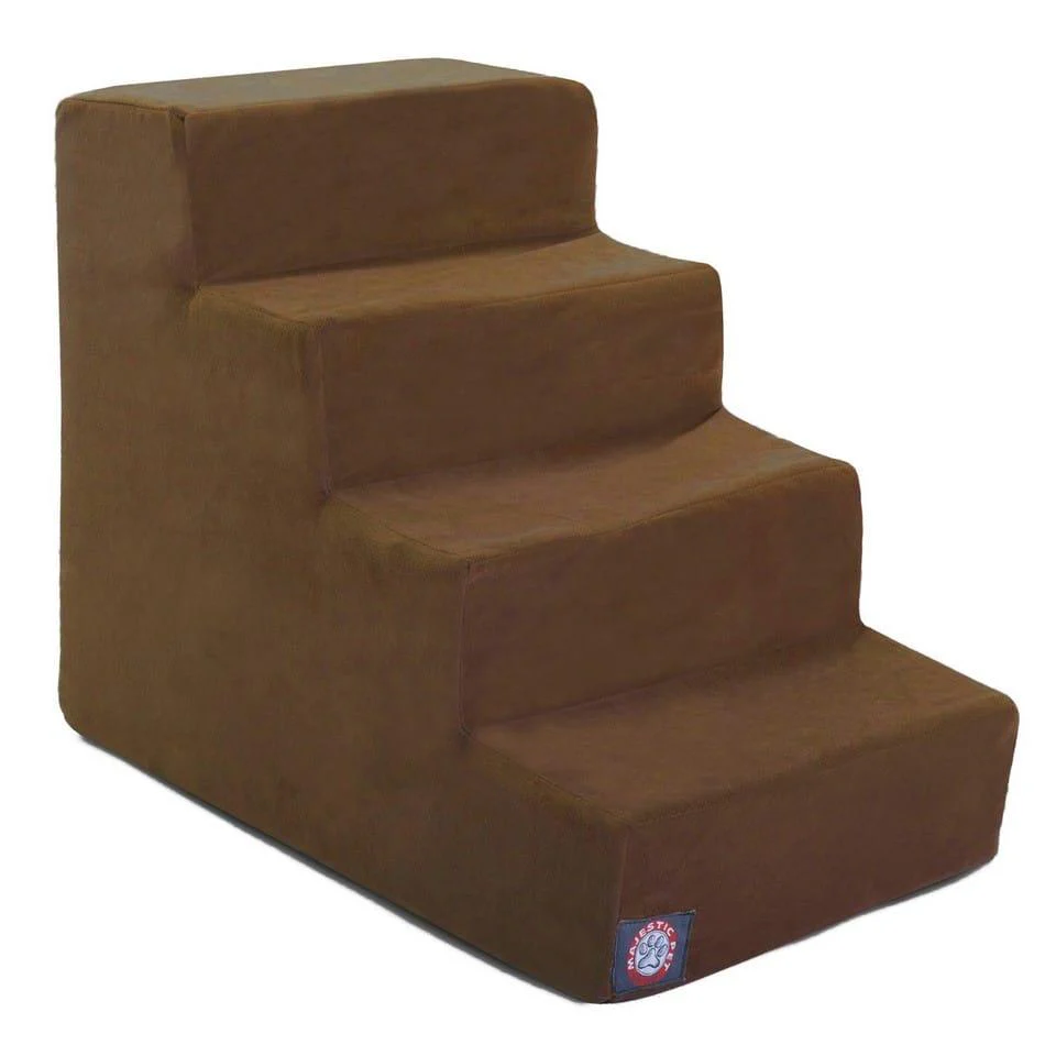 Suede 4 Step Pet Stairs